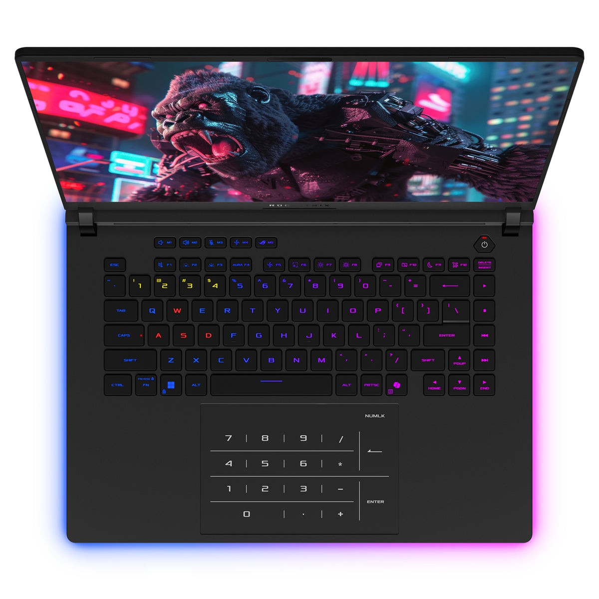 Asus ROG Strix SCAR 16 Gaming Laptop, Intel Ultra 9-275HX, 32 GB DDR5 RAM, 2 TB PCIe SSD, 16" WQXGA (2560x1600) 240Hz, Nvidia GeForce RTX 5090, RGB Backlit Keyboard, W11 Pro, Black+Traix MousePad - Resim 2