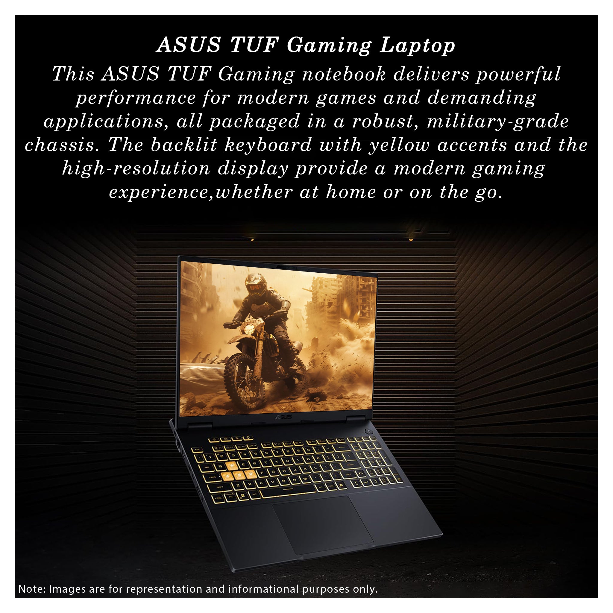 Asus TUF Gaming F16 Laptop, Core i7 - 14650HX, 16" WUXGA, RTX 5050, Traix MousePad