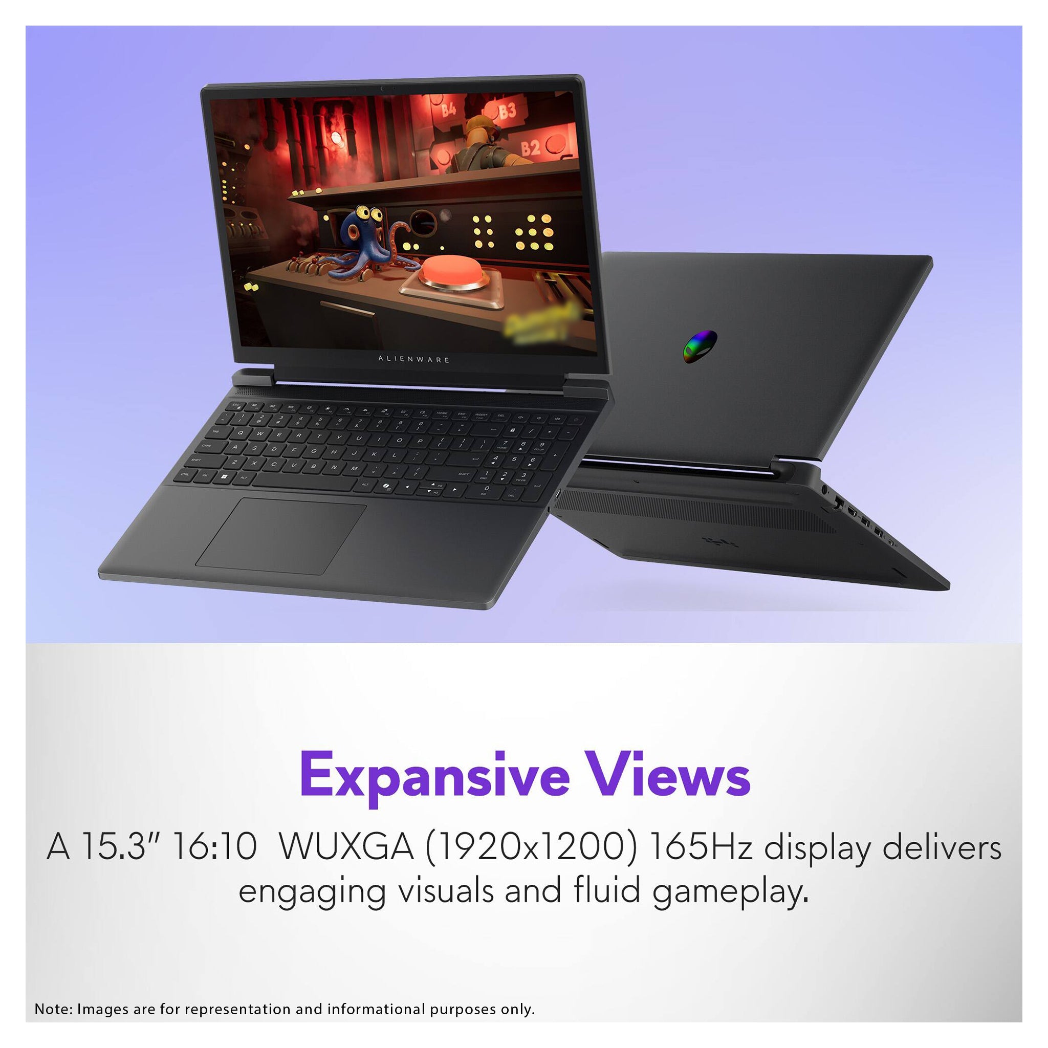 Alienware 15 Gaming Laptop, Ryzen 7 260, 15.3" RTX 5060 + Traix MousePad - Hubitx