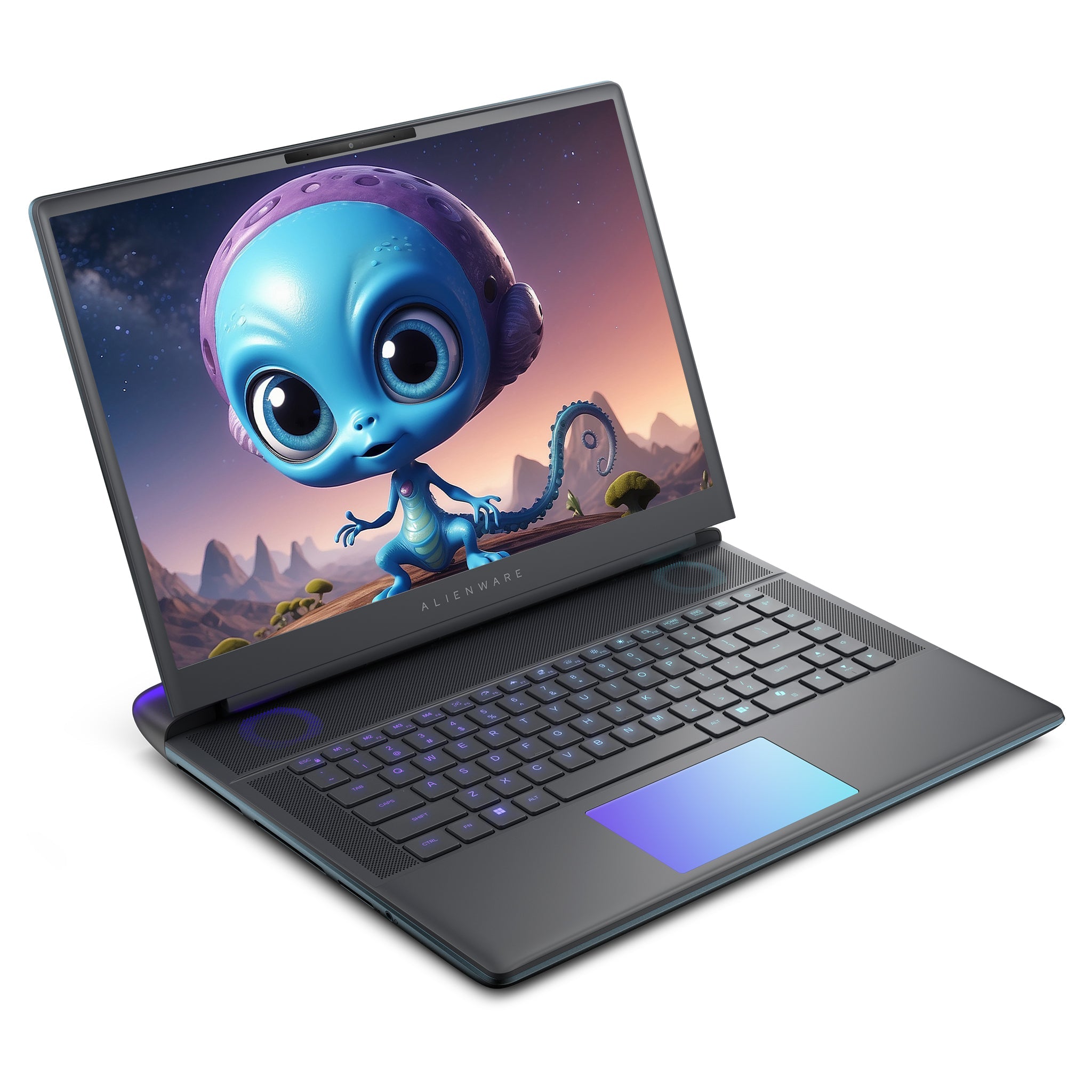 Alienware 16 Area 51 Gaming Laptop, Intel Ultra 9 275HX, 32 GB DDR5 RAM, 1 TB PCIe SSD, 16" WQXGA (2560x1600) 240Hz, NVIDIA G-Force RTX 5070Ti, Backlit Keyboard, W11 Home, Liquid Teal+Traix MousePad - Hubitx