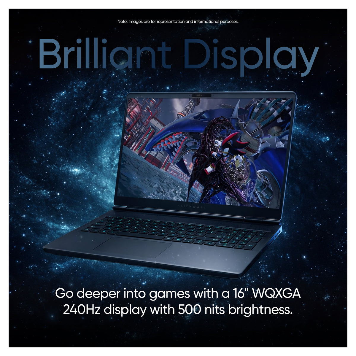 Alienware 16X Aurora Gaming Laptop, Ultra 7-270HX, 16" G-Force RTX 5060, Blue+Traix Mousepad - Hubitx