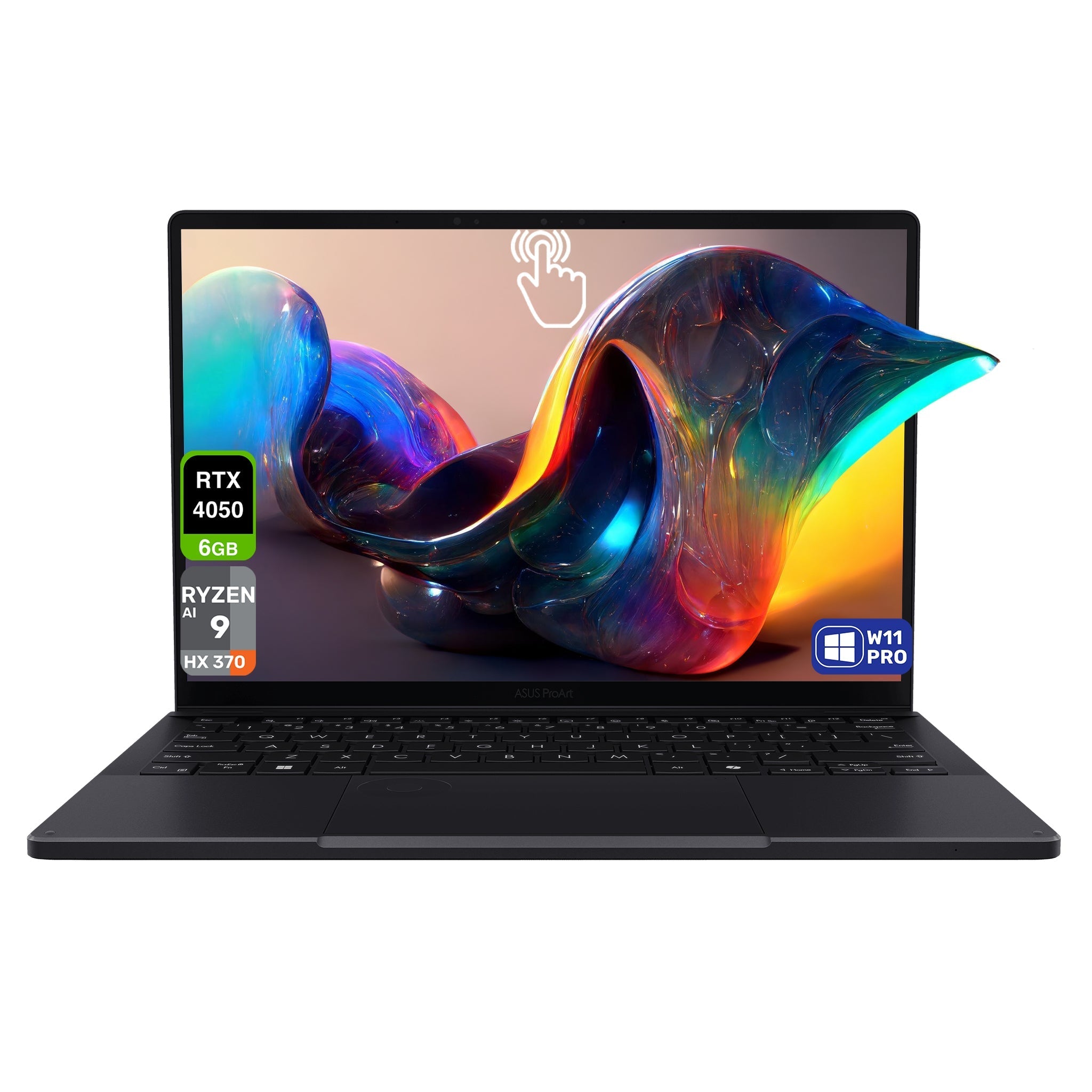 Asus ProArt PX13 Copilot+ Laptop, Ryzen AI 9 HX - 370, 13.3'' 3K (2880x1800) OLED Touchscreen, RTX 4050, Backlit Keyboard - Hubitx