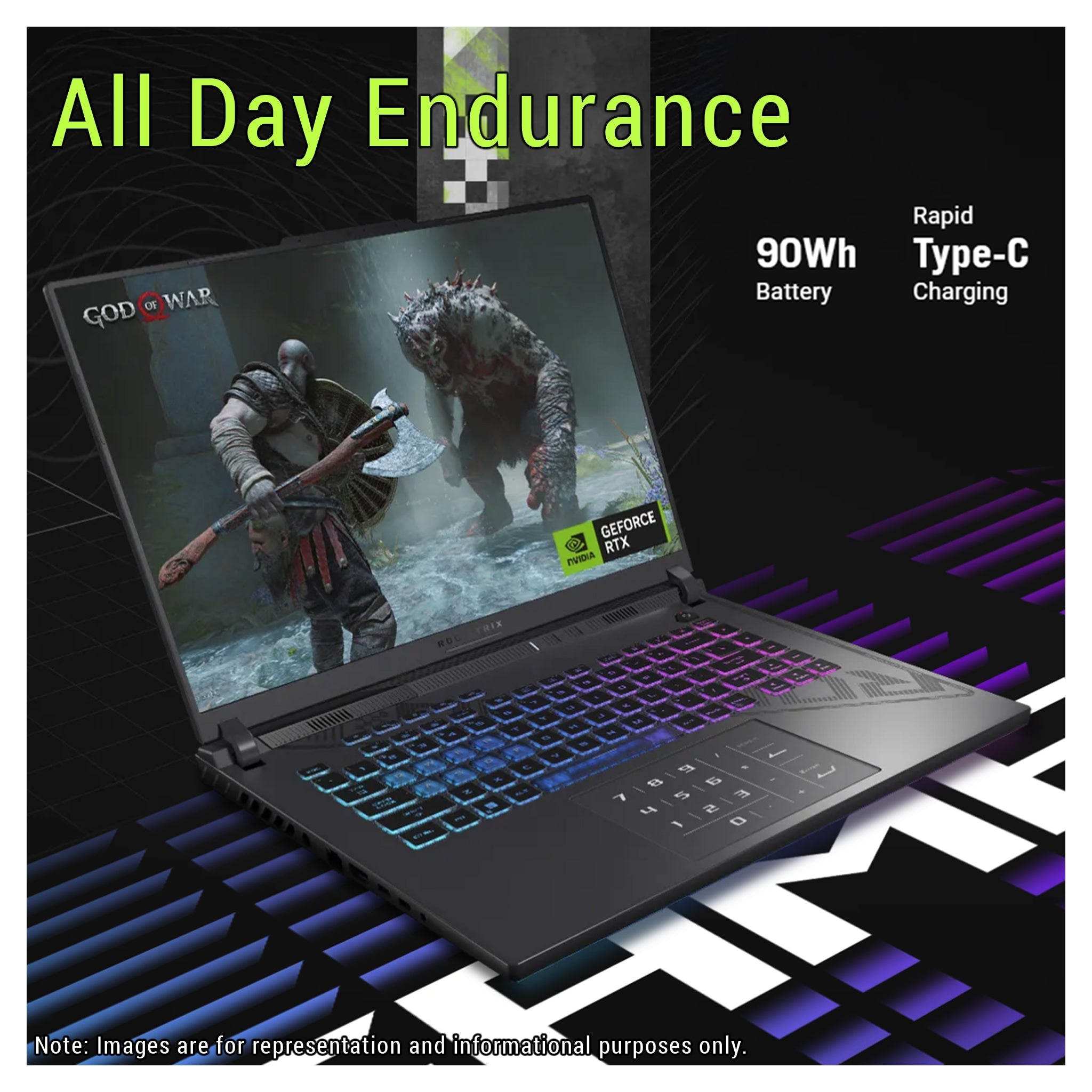 ASUS ROG Strix G16 Gaming Laptop, Ryzen 9 - 9955HX, 16" 2.5K (2560x1600) RTX 5070Ti - Hubitx