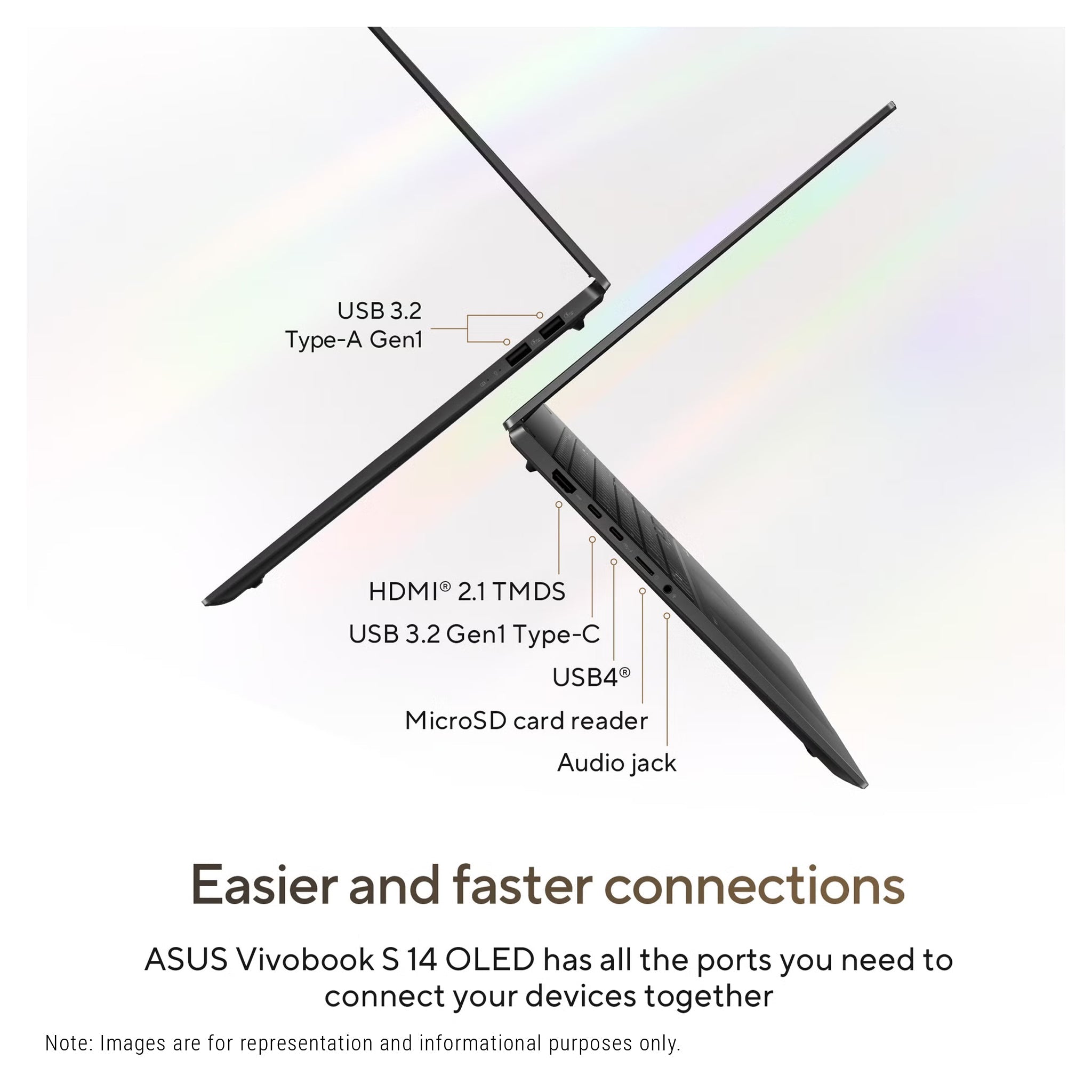 ASUS Vivobook S14 Copilot+ Laptop – Ryzen AI 9 365, 14" 3K OLED 120Hz (Used - Like - New) - Hubitx