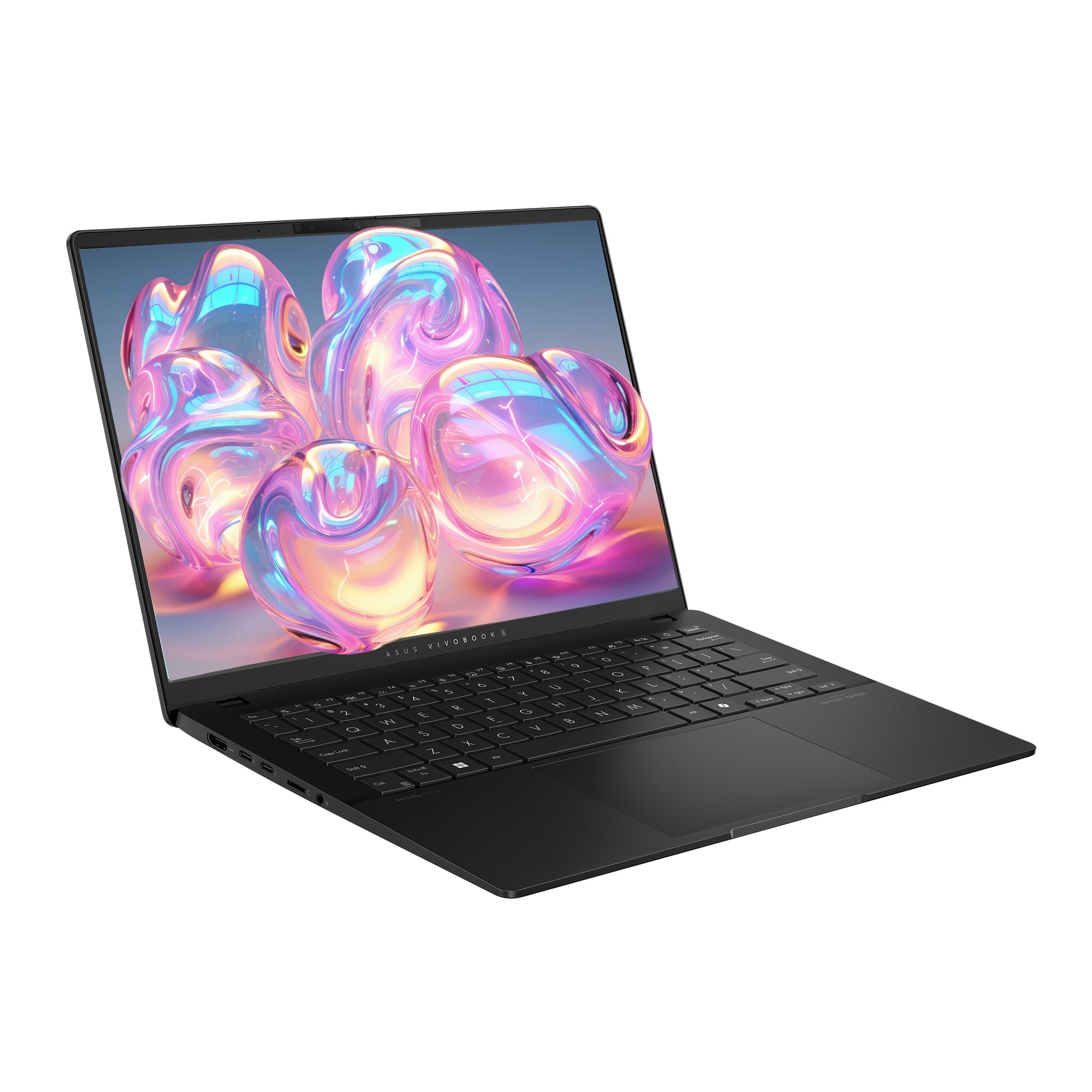 Asus Vivobook S14 Copilot+ Laptop, Ultra 7 - 258V, 14" WUXGA, Black + Traix MousePad - Hubitx