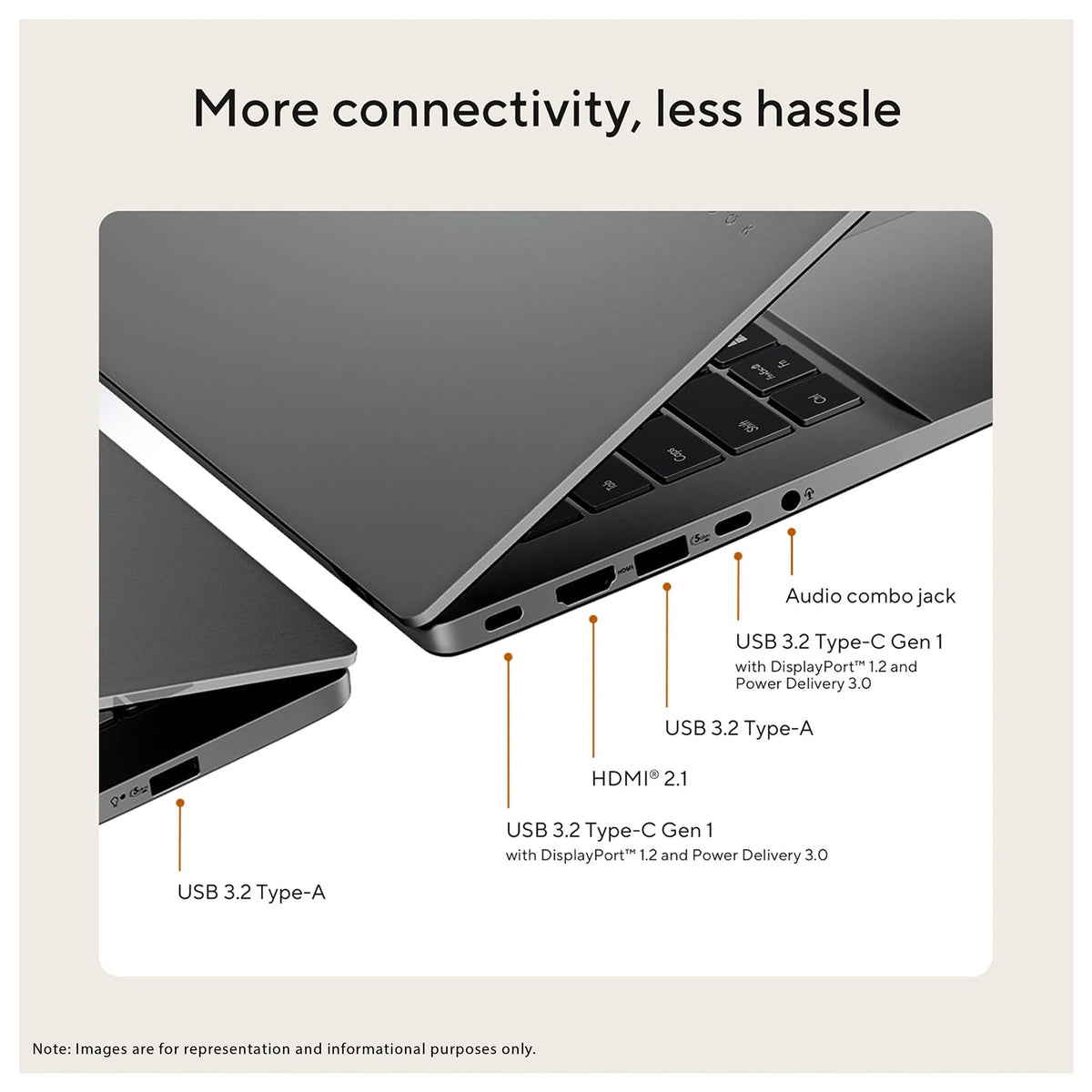 Asus Vivobook S16 Copilot+ Laptop, Ryzen AI 7-445, 16" WUXGA (1920x1200), Radeon Graphics, W11 Home, + Traix MousePad - Hubitx