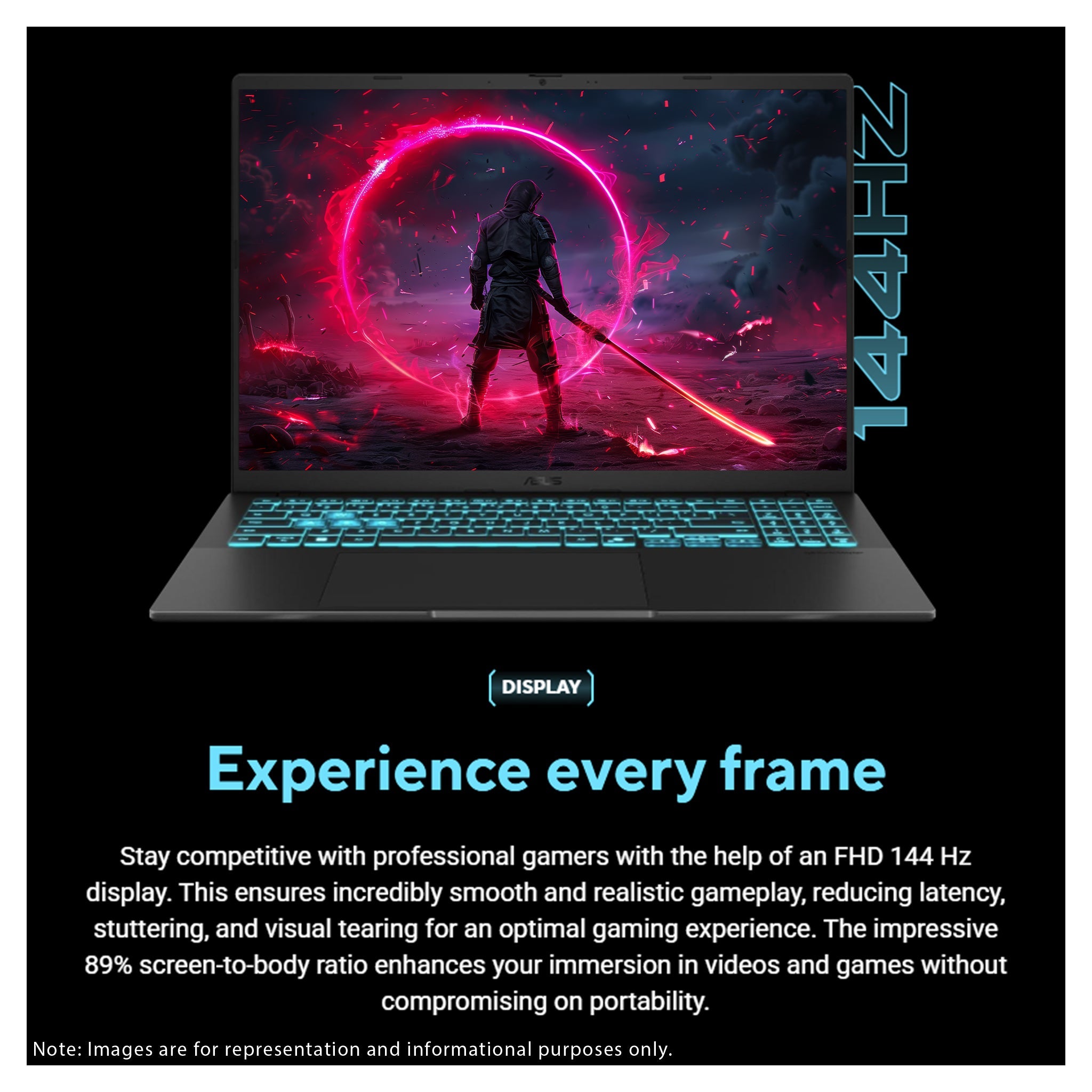 ASUS Vivobook V16 Gaming Laptop, Intel 7 - 240H, 16" WUXGA, RTX 5070,+ Traix Mousepad - Hubitx