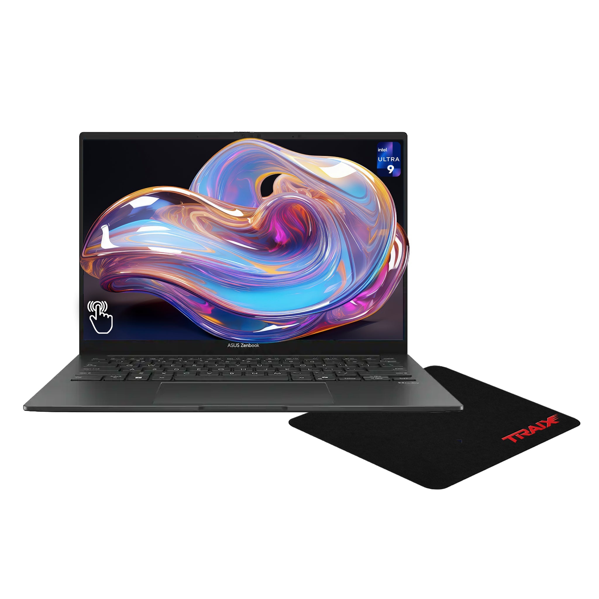 Asus Zenbook 14 Laptop, Ultra 9 - 285H, 14" FHD+ OLED Touchscreen + Traix MousePad - Hubitx