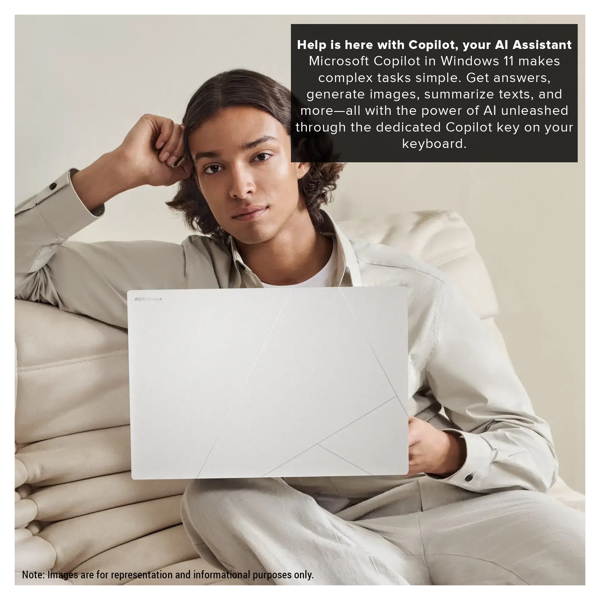 ASUS Zenbook S 16 Laptop, Ryzen AI 9 365, 16” 3K TouchScreen (2880x1800), Radeon 880M, W11Home - Hubitx