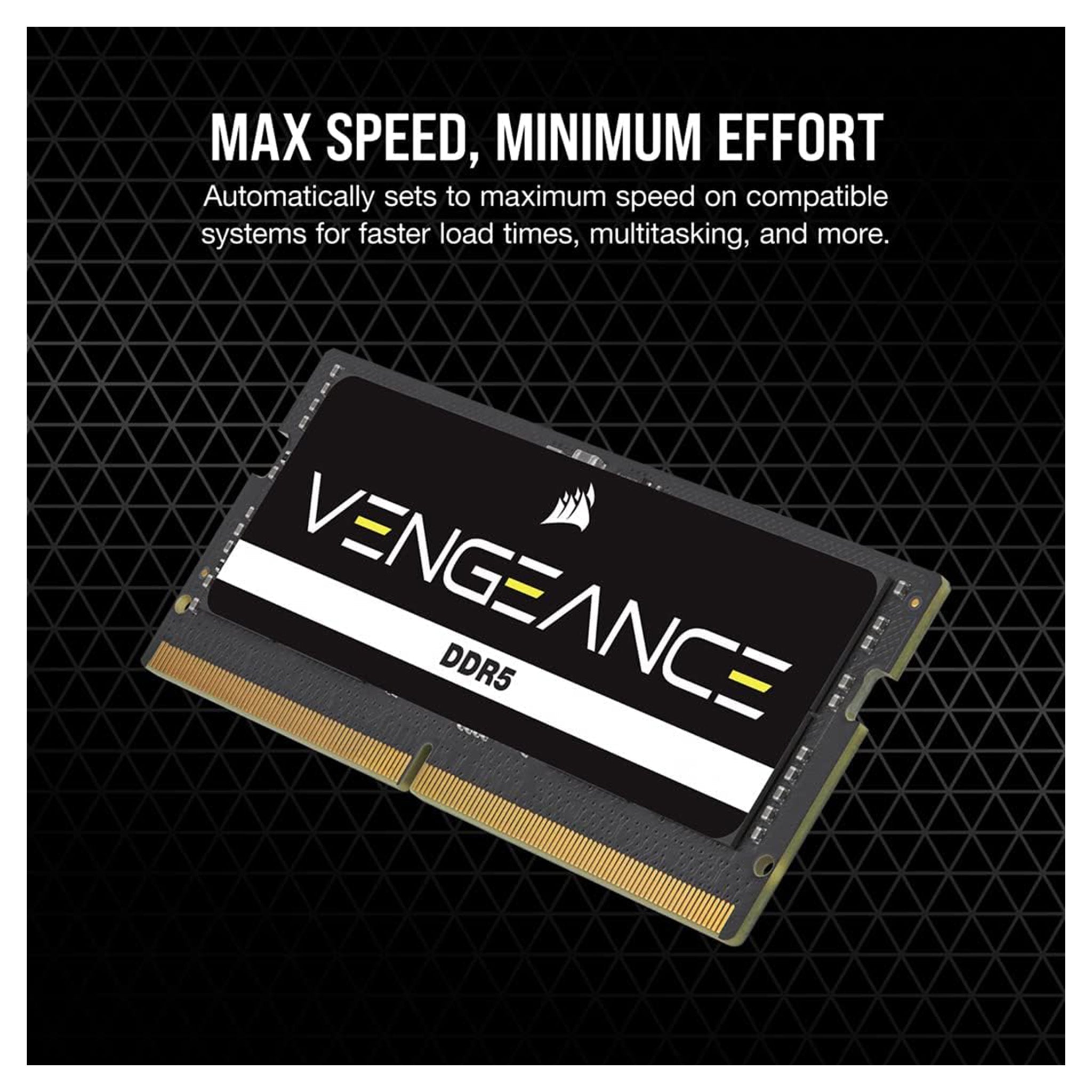 CORSAIR Vengeance SODIMM DDR5 RAM 96GB (2x48GB) 5600MHz (CMSX96GX5M2A5600C48) - Hubitx