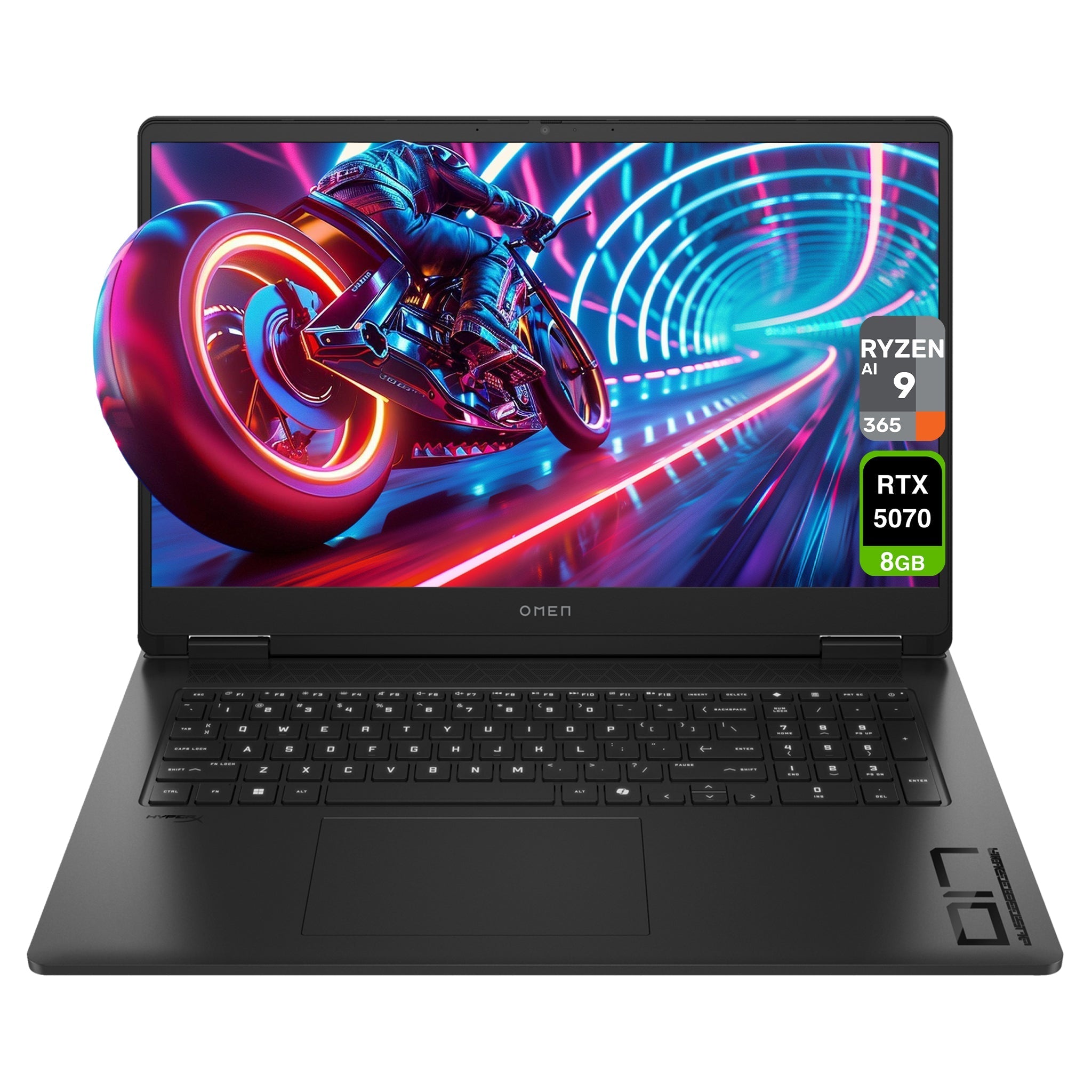 HP OMEN 17 Gaming Laptop – Ryzen AI 9 - 365, RTX 5070, 17.3" FHD 144Hz - Hubitx