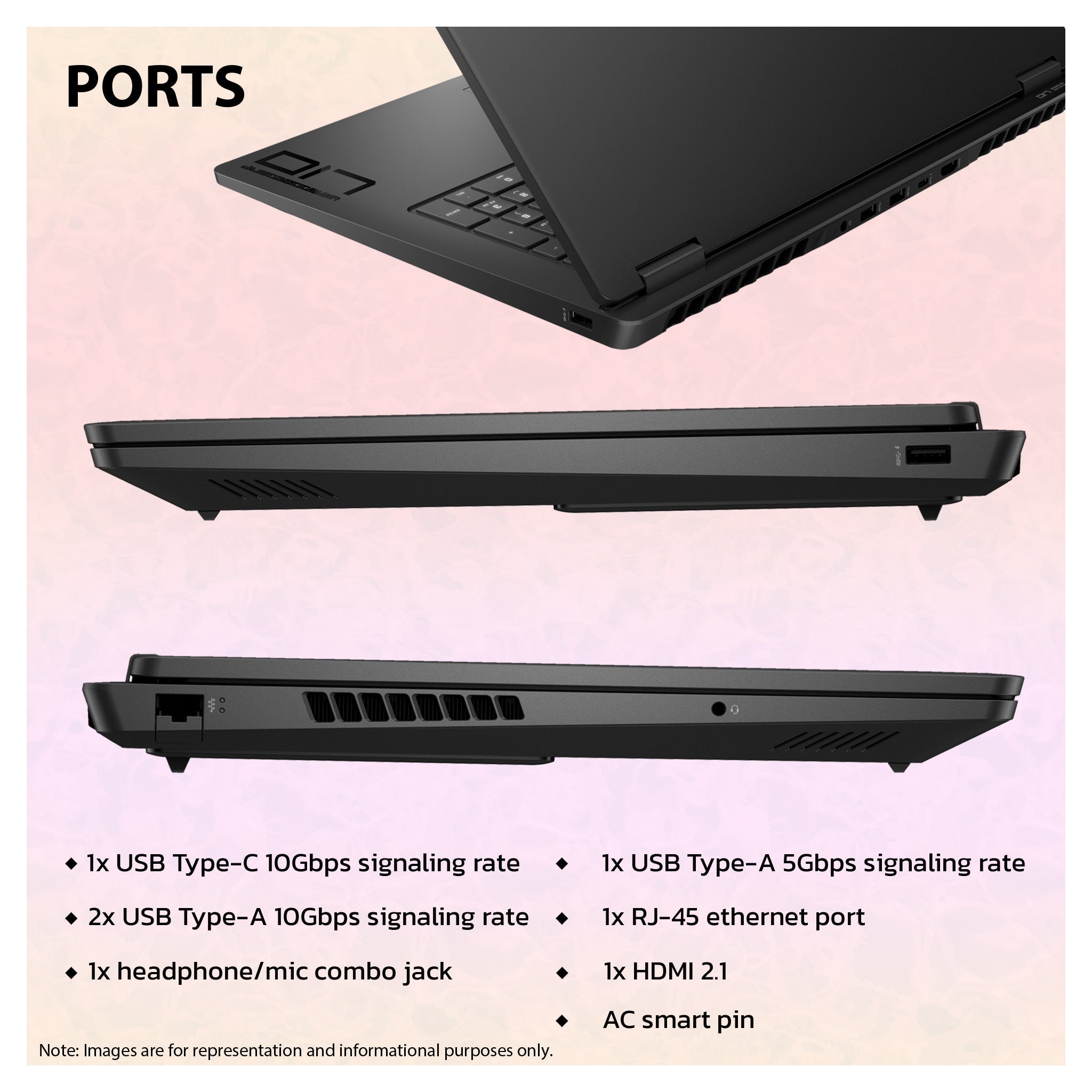 HP OMEN 17 Gaming Laptop – Ryzen AI 9 - 365, RTX 5070, 17.3" FHD 144Hz - Hubitx