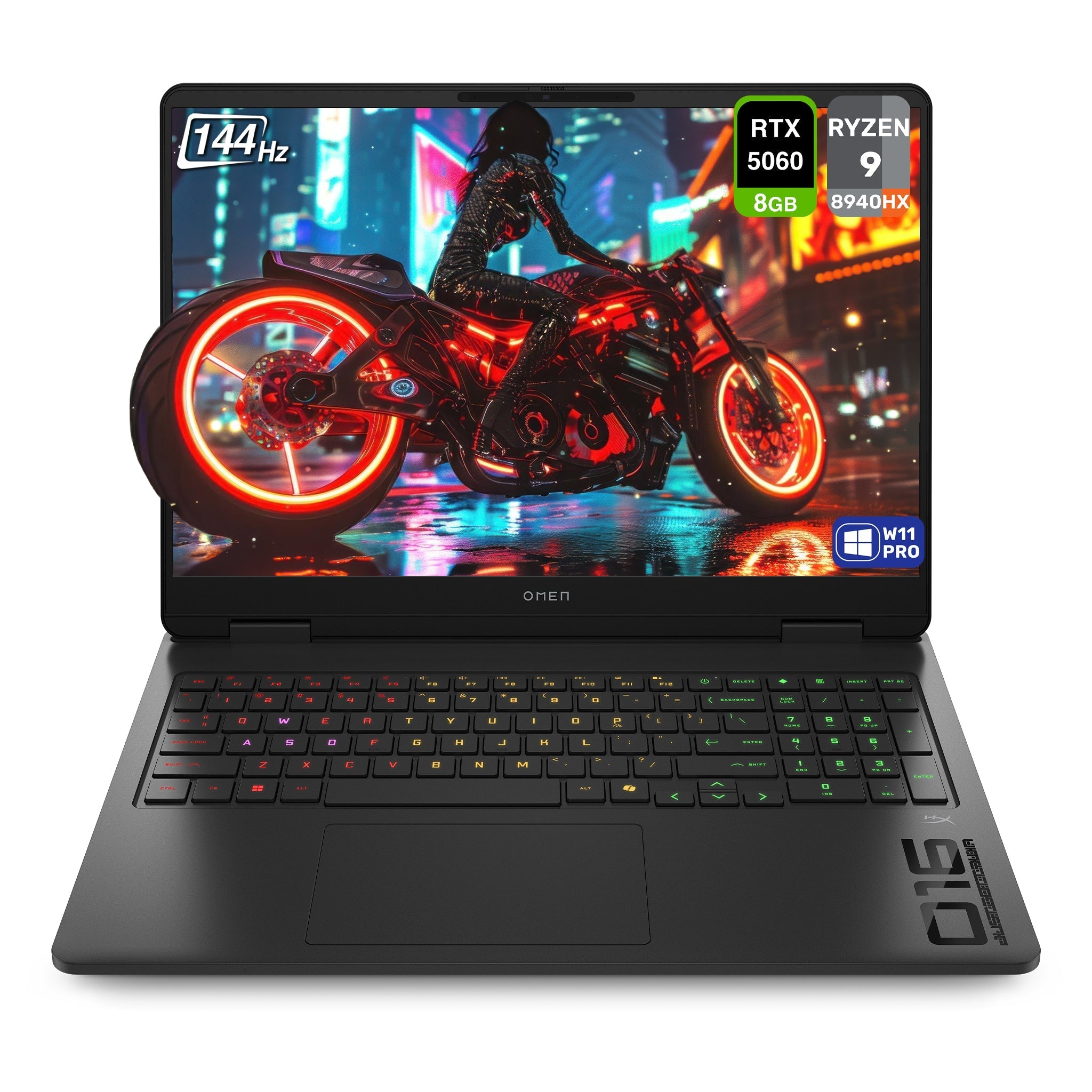 HP OMEN Gaming Laptop – Ryzen 9 8940HX, RTX 5060, 16" WUXGA 144Hz - Hubitx