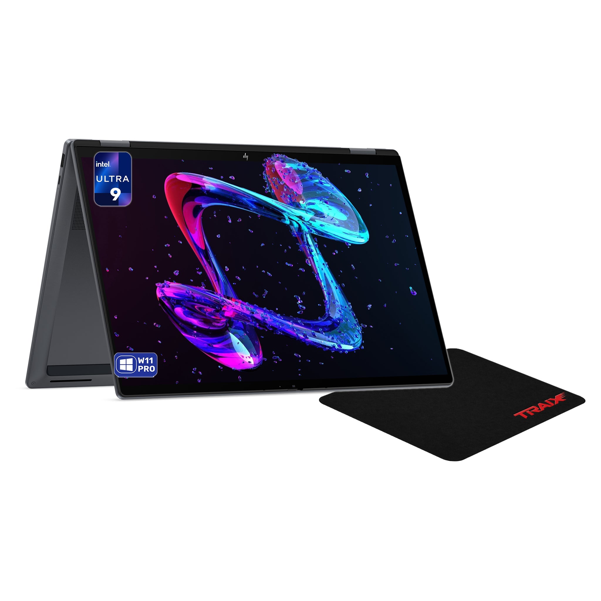 HP OmniBook X Flip 2 - in - 1 Laptop, Ultra 9 - 386H, 16" 3K (2880x1800) Touchs + Traix MousePad - Hubitx
