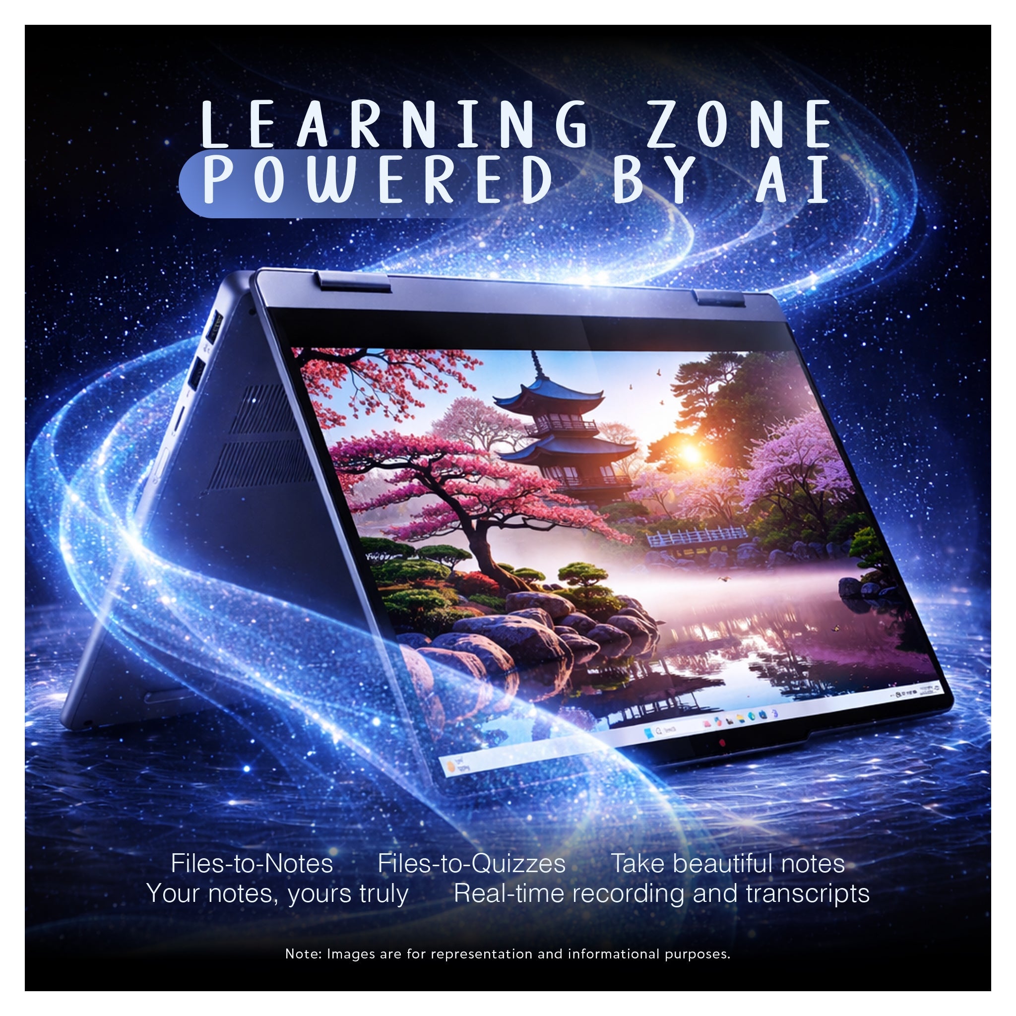 Lenovo IdeaPad 5 2 - in - 1 Copilot+ Laptop, AMD Ryzen AI 7 - 350, 14" WUXGA Touchscreen + Traix Mousepad - Hubitx