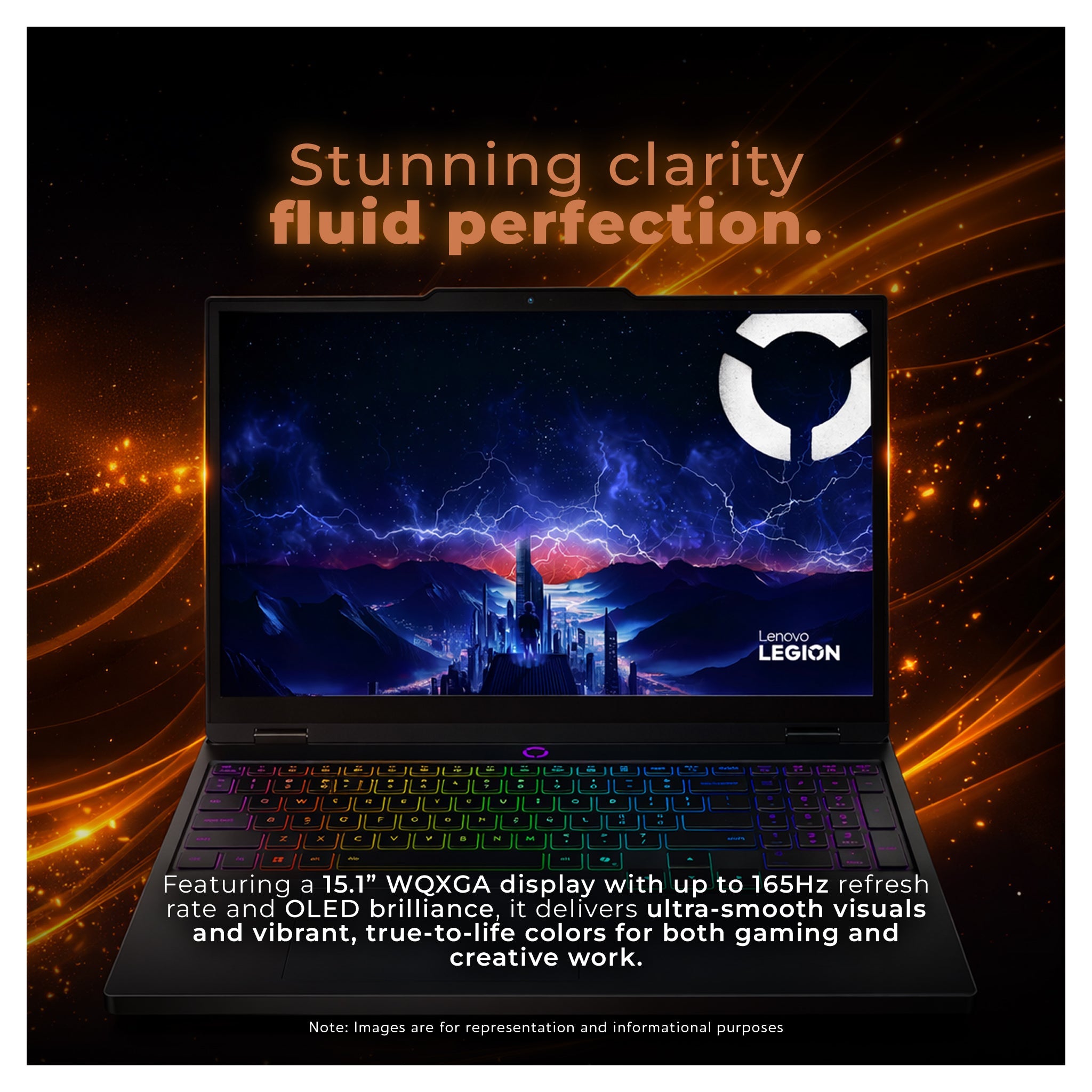 Lenovo Legion 5i Gaming Laptop, Ultra 9 - 275HX, 15.1" WQXGA 165Hz, RTX 5070 + Traix MousePad - Hubitx