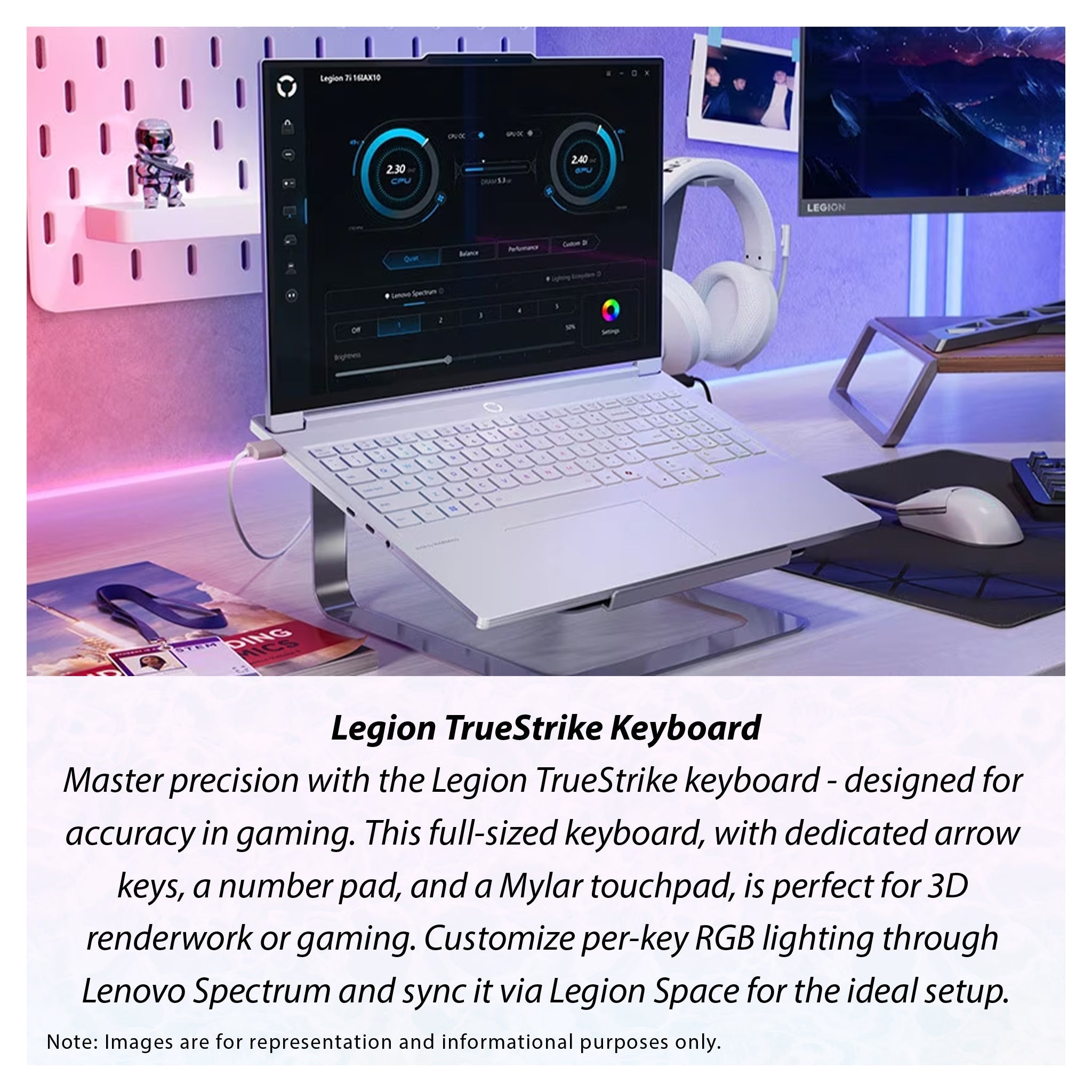 Lenovo Legion 7i Gen 10 Gaming Laptop, Ultra 9-275HX, 16″ WQXGA, RTX 5070 + Traix Mousepad - Hubitx