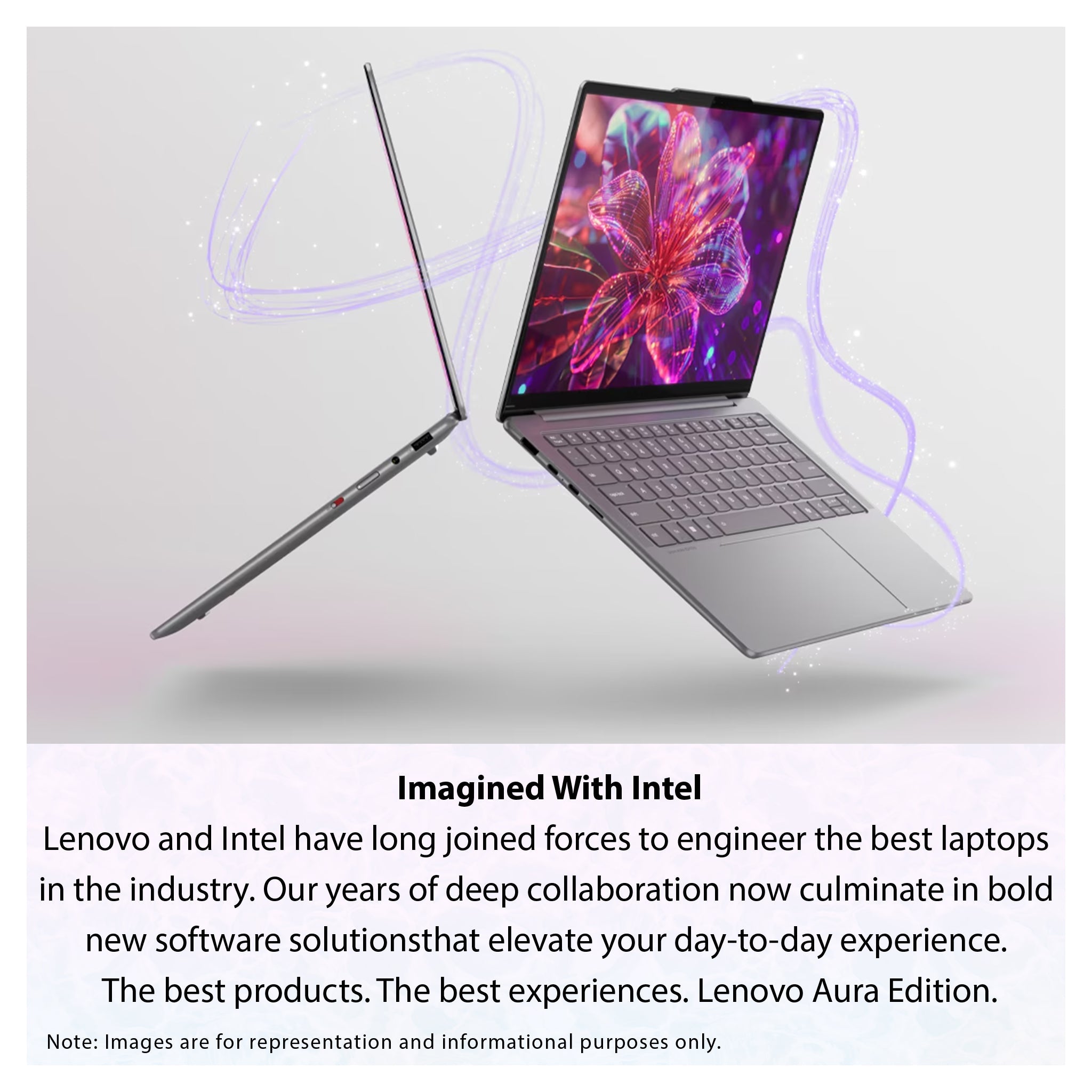 Lenovo Slim 7 Aura Edition Laptop, Ultra 7-355, 14" WUXGA Touchscreen + Traix MousePad - Hubitx