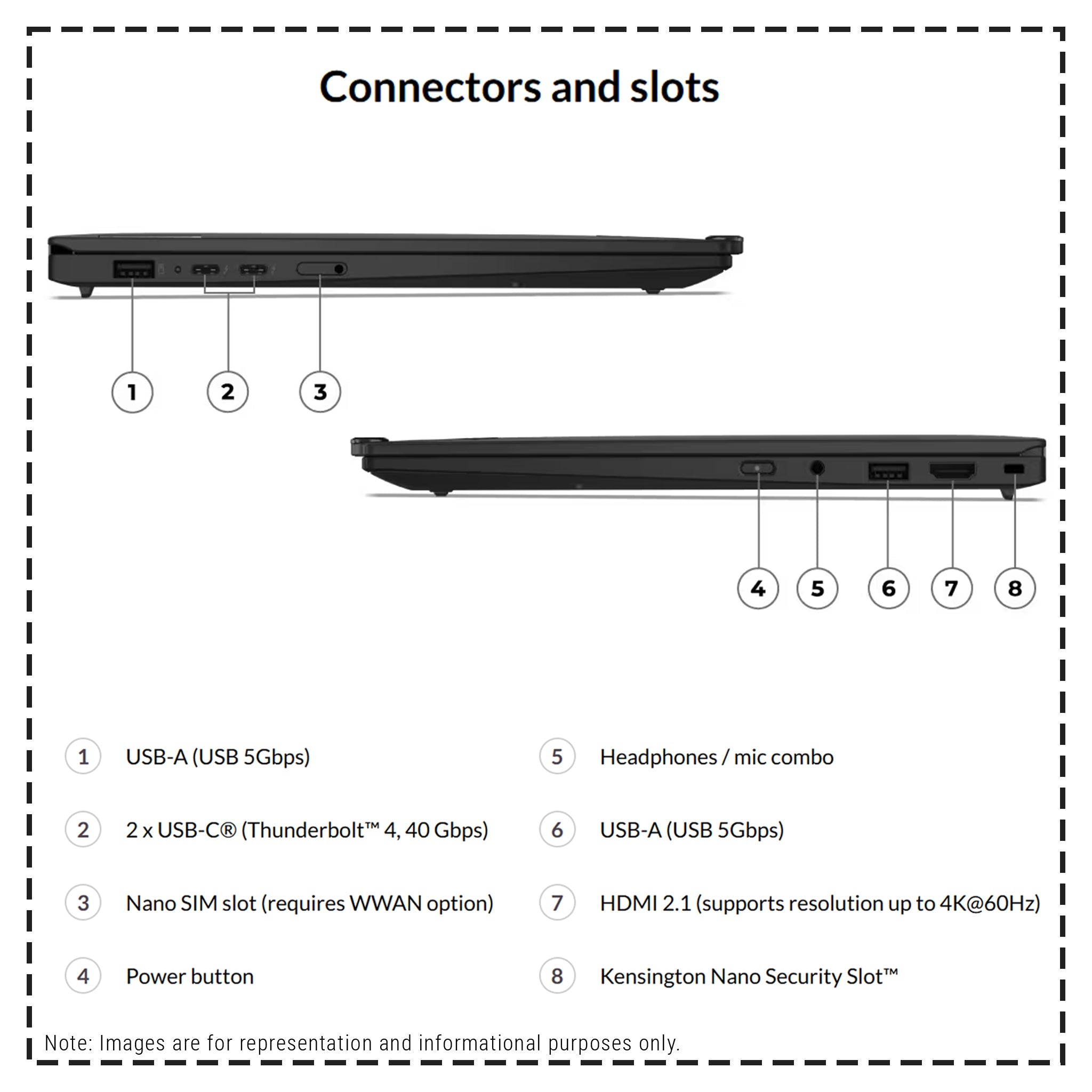 Lenovo ThinkPad X1 Carbon Gen 13 Laptop, Ultra 7 - 255U, 14" WUXGA Touch, W11 Pro, (Used - Like New) - Hubitx