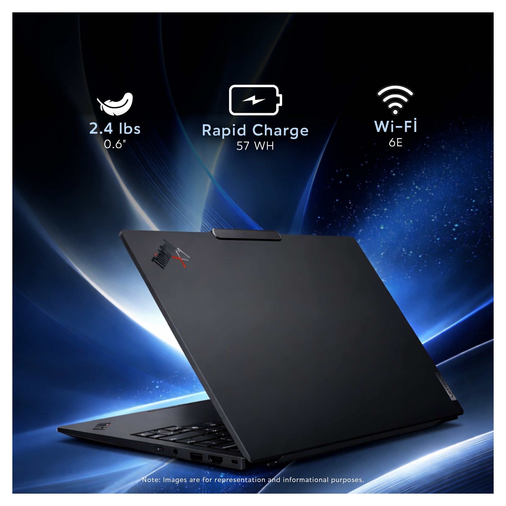 Lenovo ThinkPad X1 Carbon, Ultra 7 - 165U, 14" WUXGA Touch, W11 Pro, Black + Traix Mousepad - Hubitx