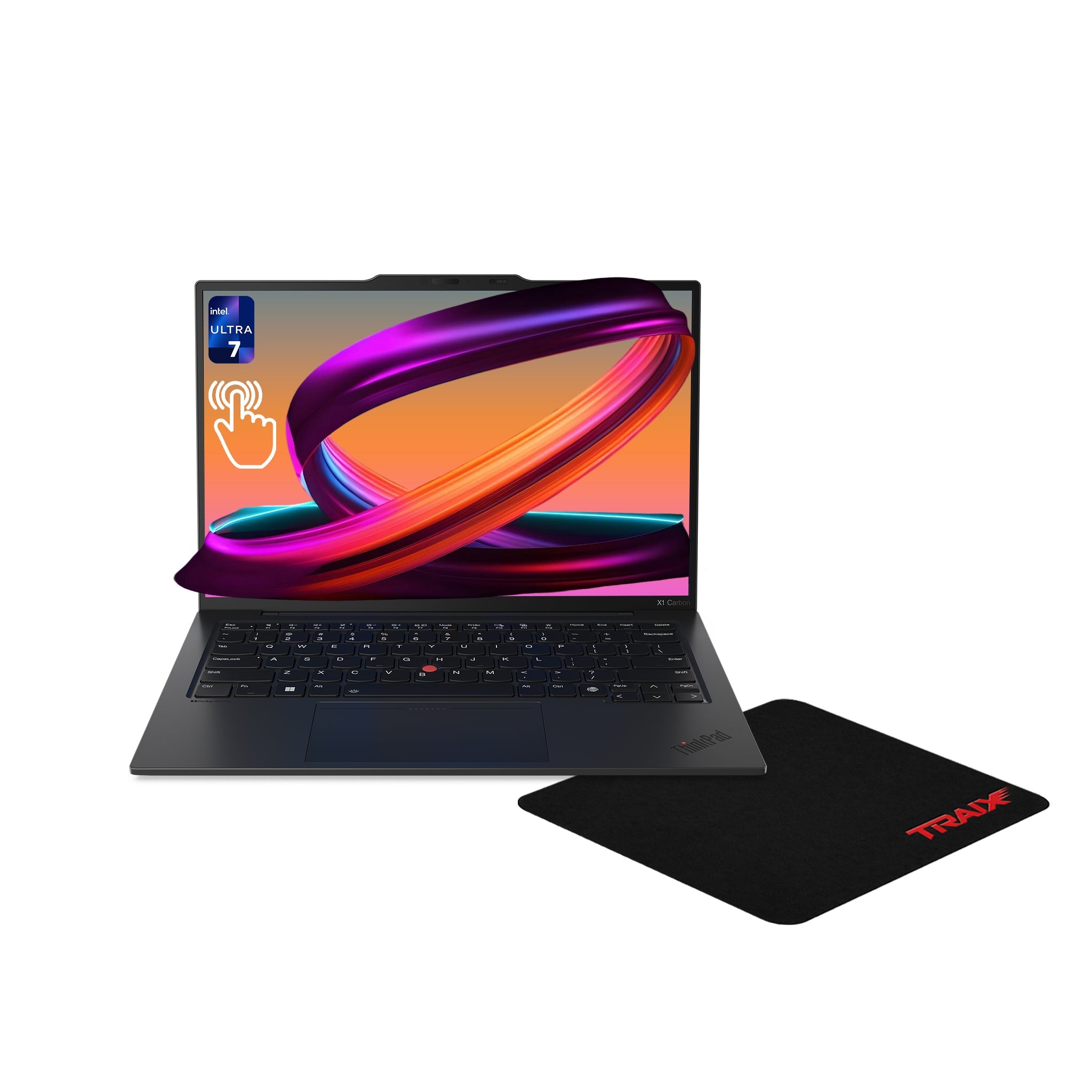 Lenovo ThinkPad X1 Carbon, Ultra 7 - 165U, 14" WUXGA Touch, W11 Pro, Black + Traix Mousepad - Hubitx