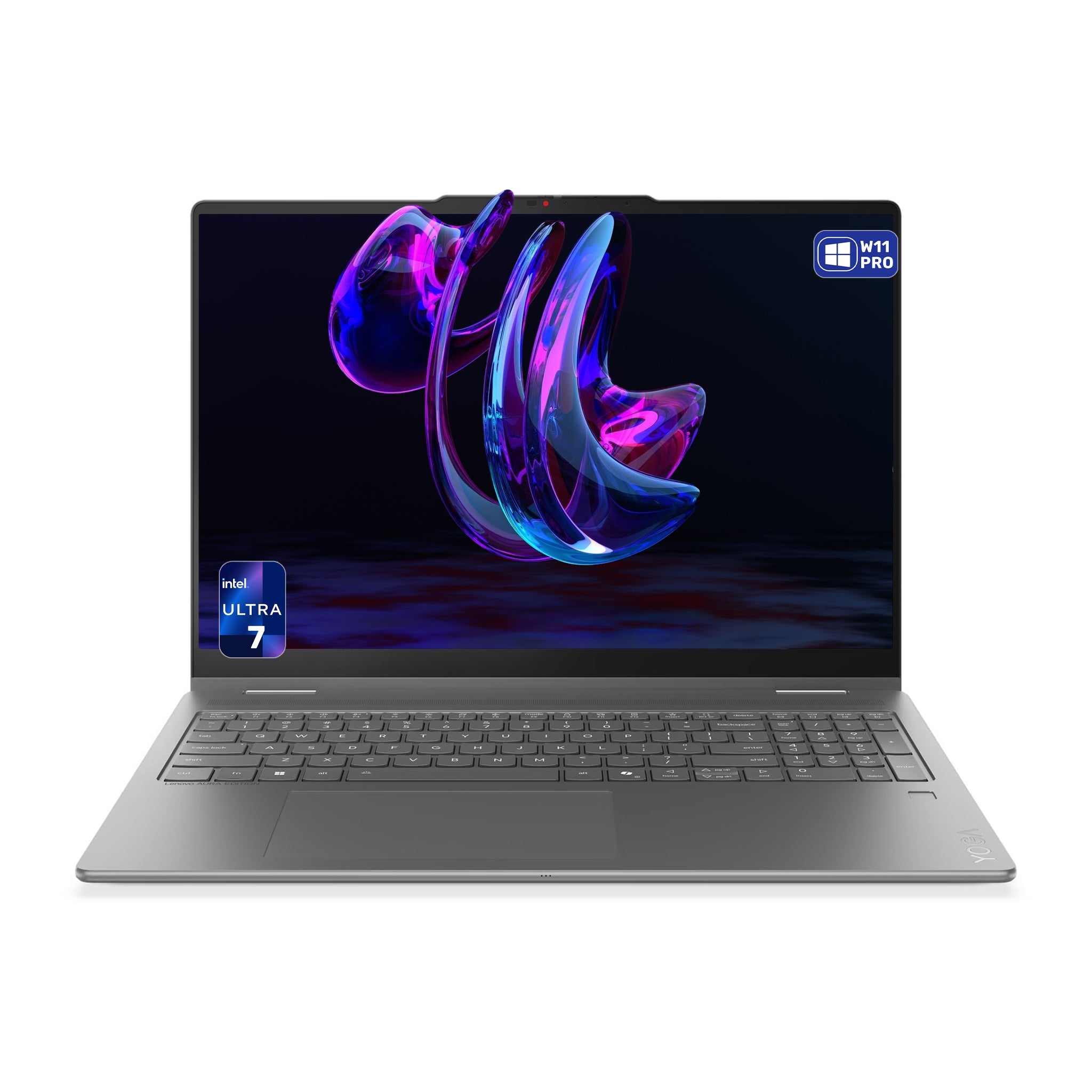 Lenovo Yoga 7i 2in1 Aura Edition Laptop, Intel Ultra 7 355, 16" WUXGA (1920x1200) Touchscreen, Integrated Graphics, W11 Pro - Hubitx