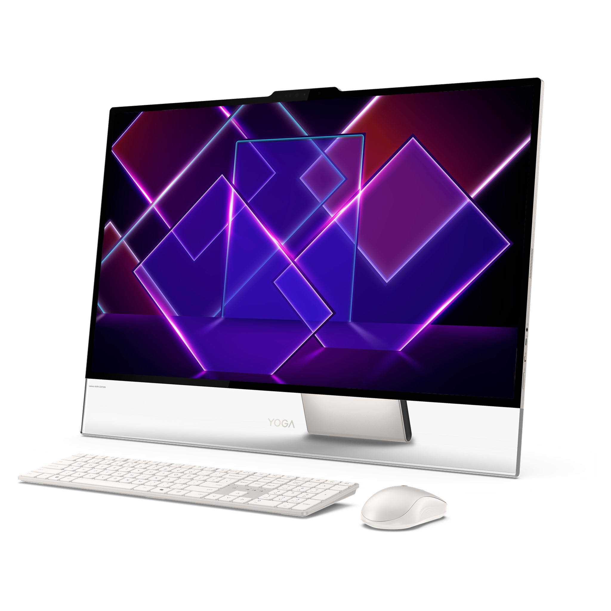 Lenovo Yoga i Aura Edition AIO, Ultra X7-358H, 31.5" UHD, Wireless Keyboard+Wireless Mouse+Traix MousePad - Hubitx