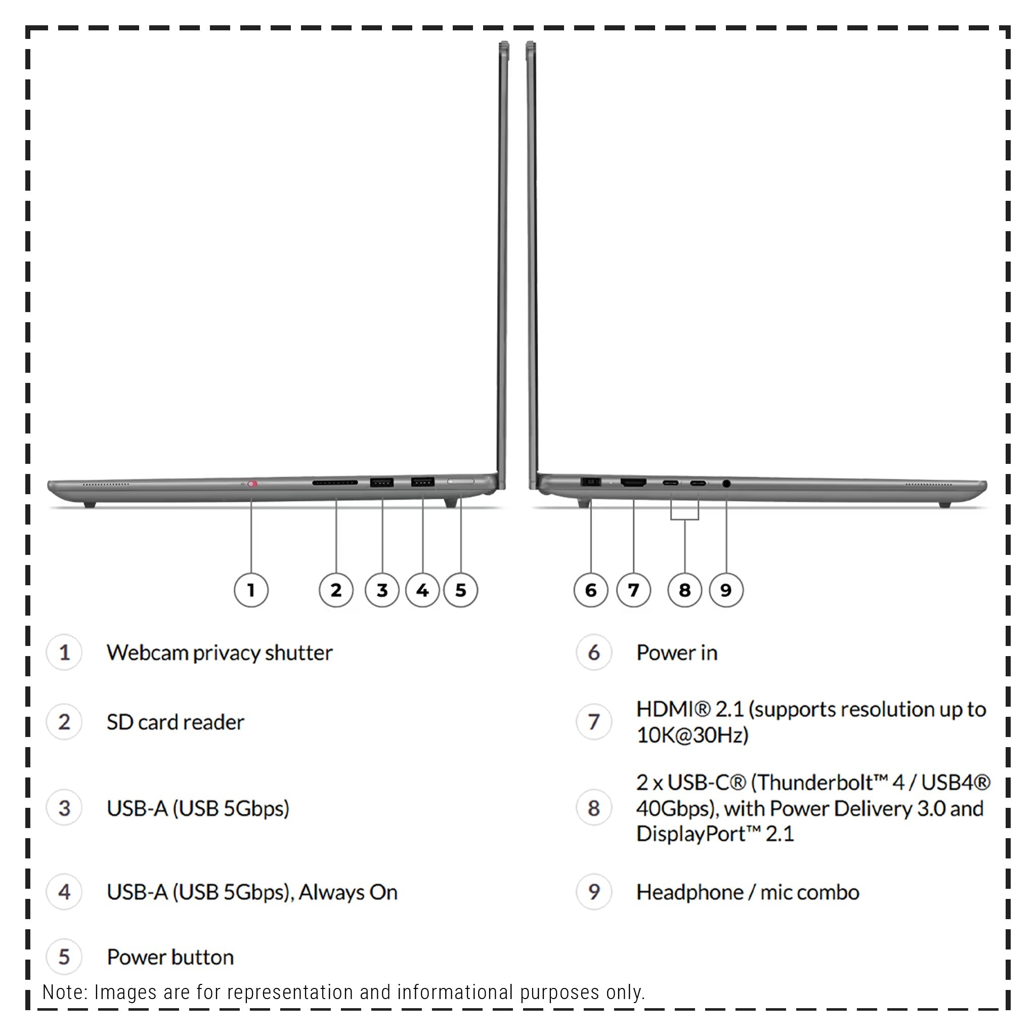 Lenovo Yoga Pro 9i Laptop, Ultra 9 - 285H, 16" 3.2K (3200x2000) OLED Touchscreen, RTX5060 - Hubitx