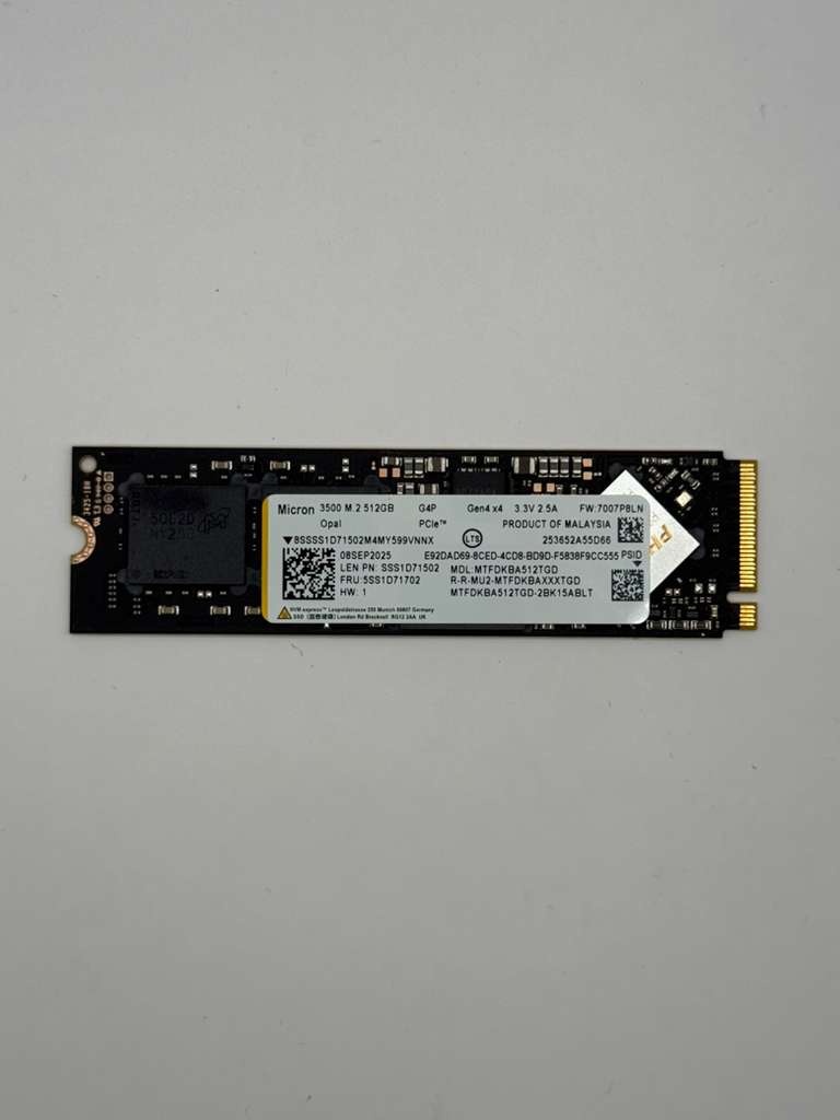 Micron 3500 512GB NVMe SSD – PCIe Gen4 M.2 2280 Solid State Drive - Hubitx