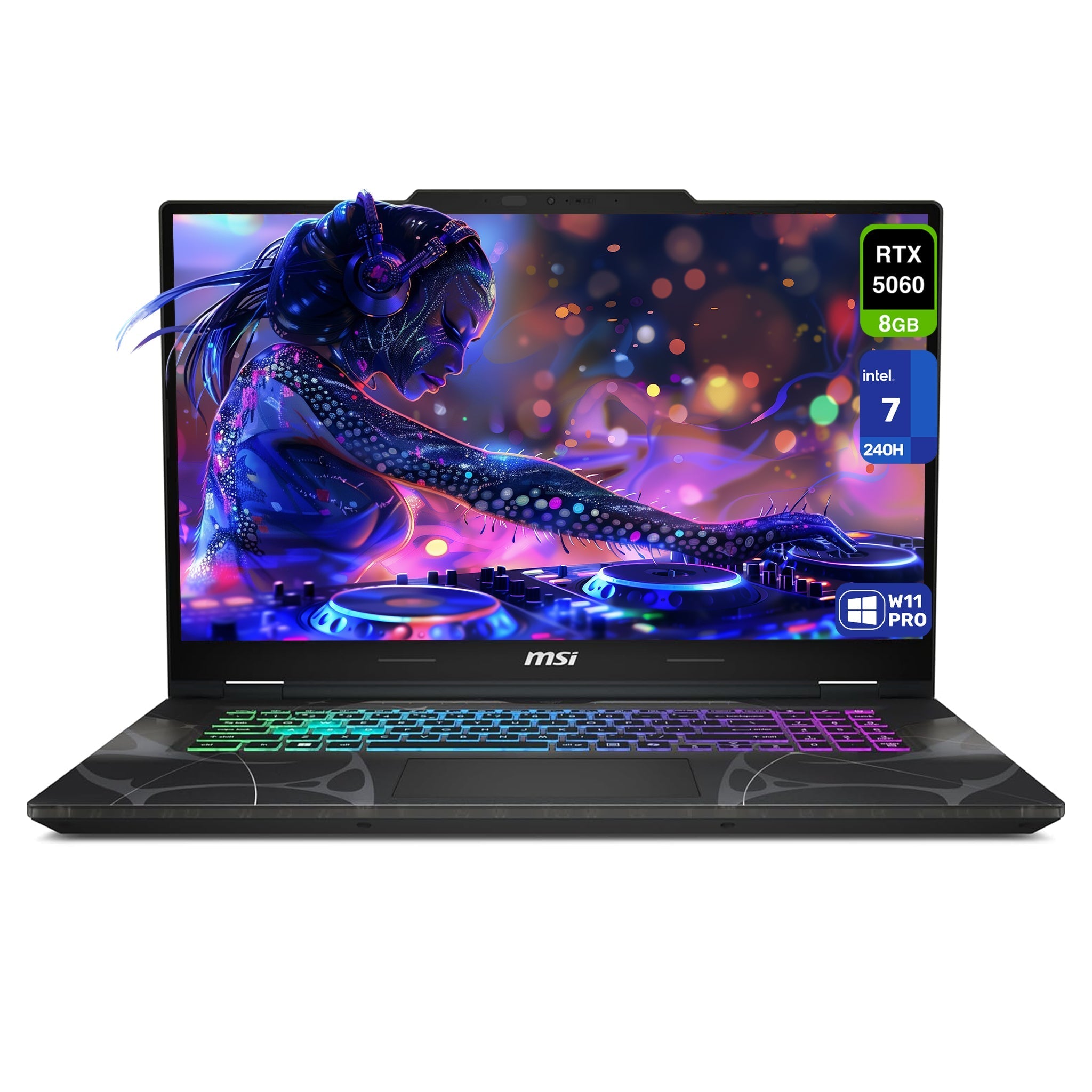 MSI Cyborg 17 Gaming Laptop – Core 7 240H, RTX 5060, 17.3" FHD 144Hz - Hubitx