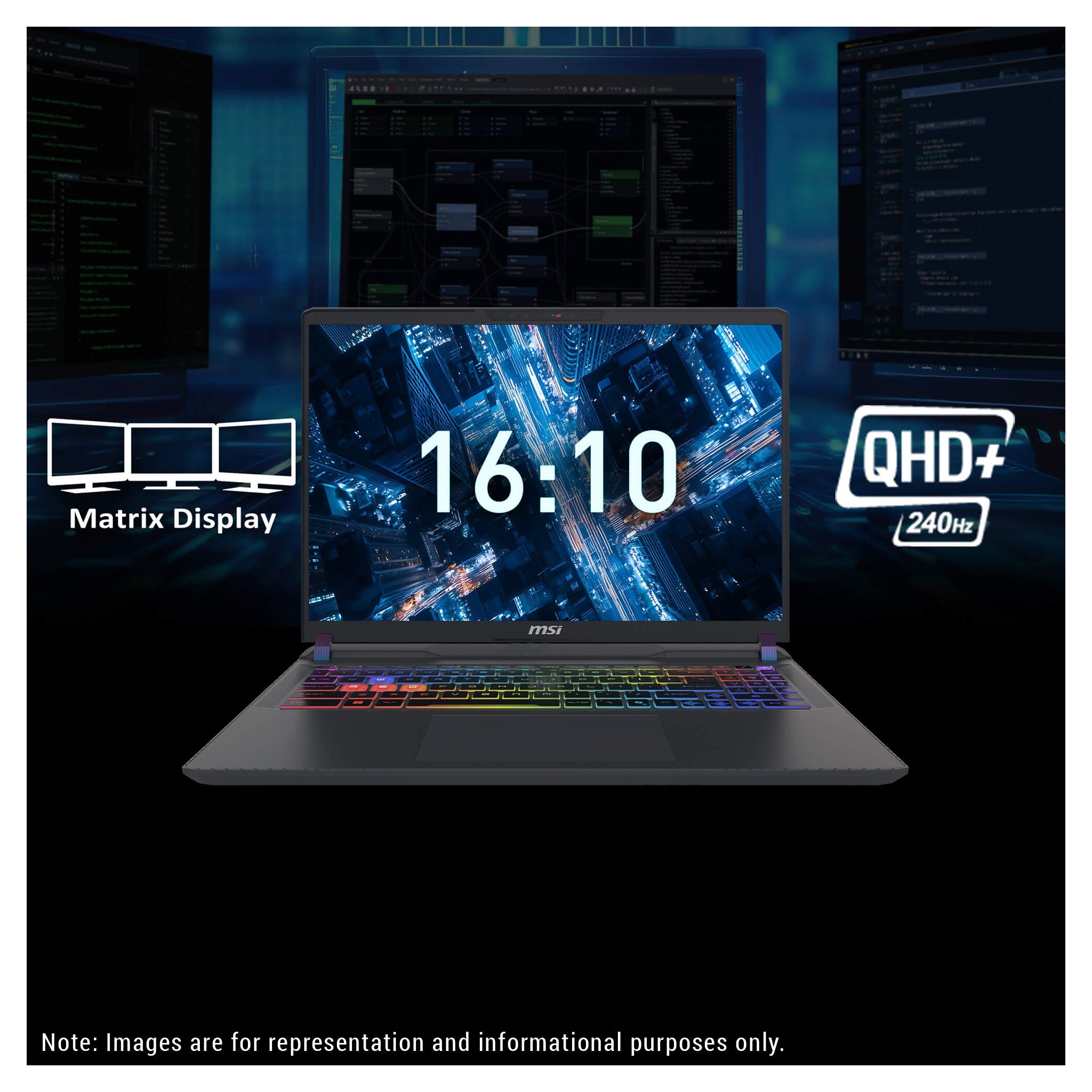 MSI Raider 18 HX Gaming Laptop, Intel Ultra 9-285HX, 18" QHD+, Nvidia G-Force RTX 5080, RGB Backlit Keyboard - Hubitx