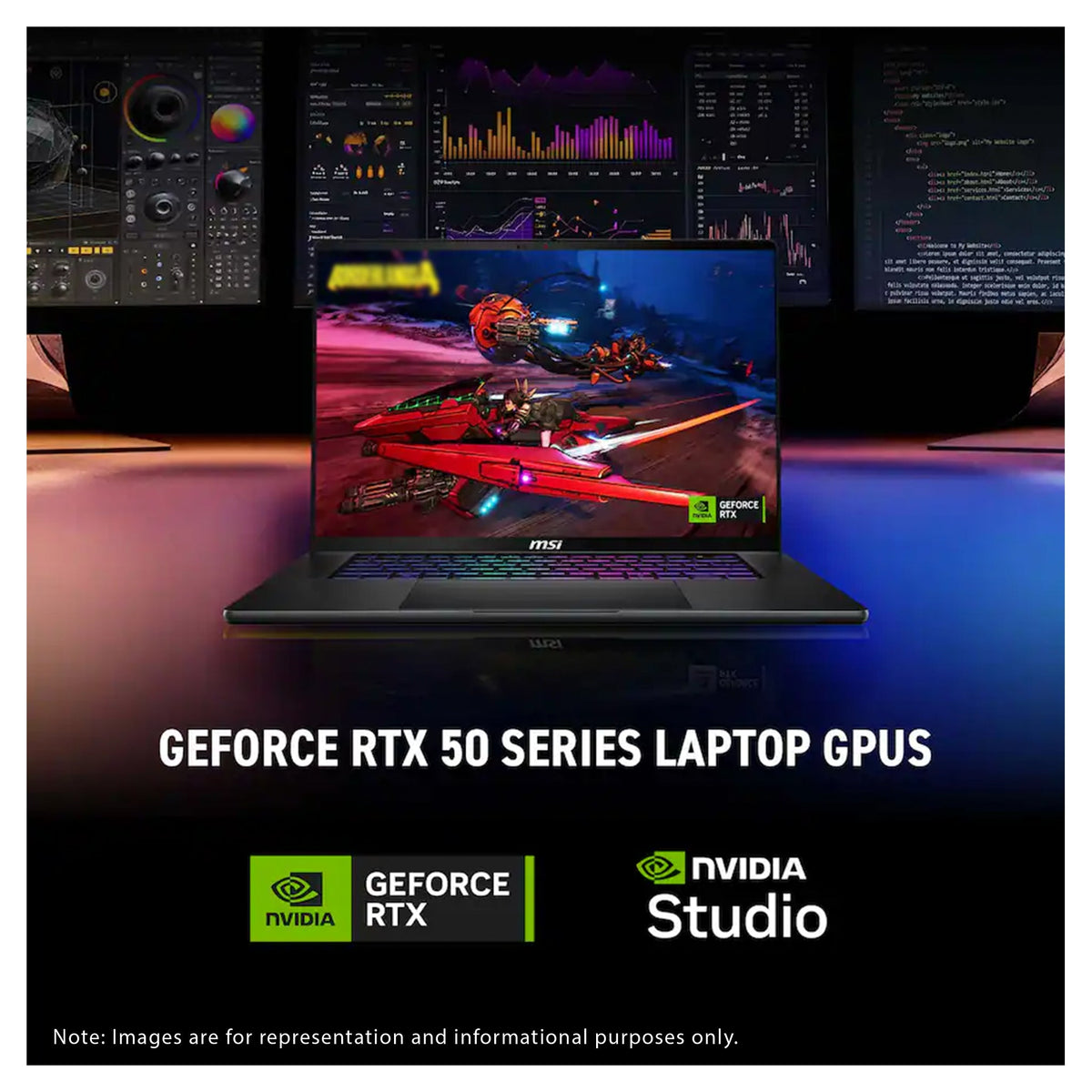 MSI Stealth 16 AI+ Gaming Laptop, Ultra 9-386H, 16" 2.5k (2560x1600), Nvidia GeForce RTX 5060, W11 Home, + Traix MousePad - Hubitx