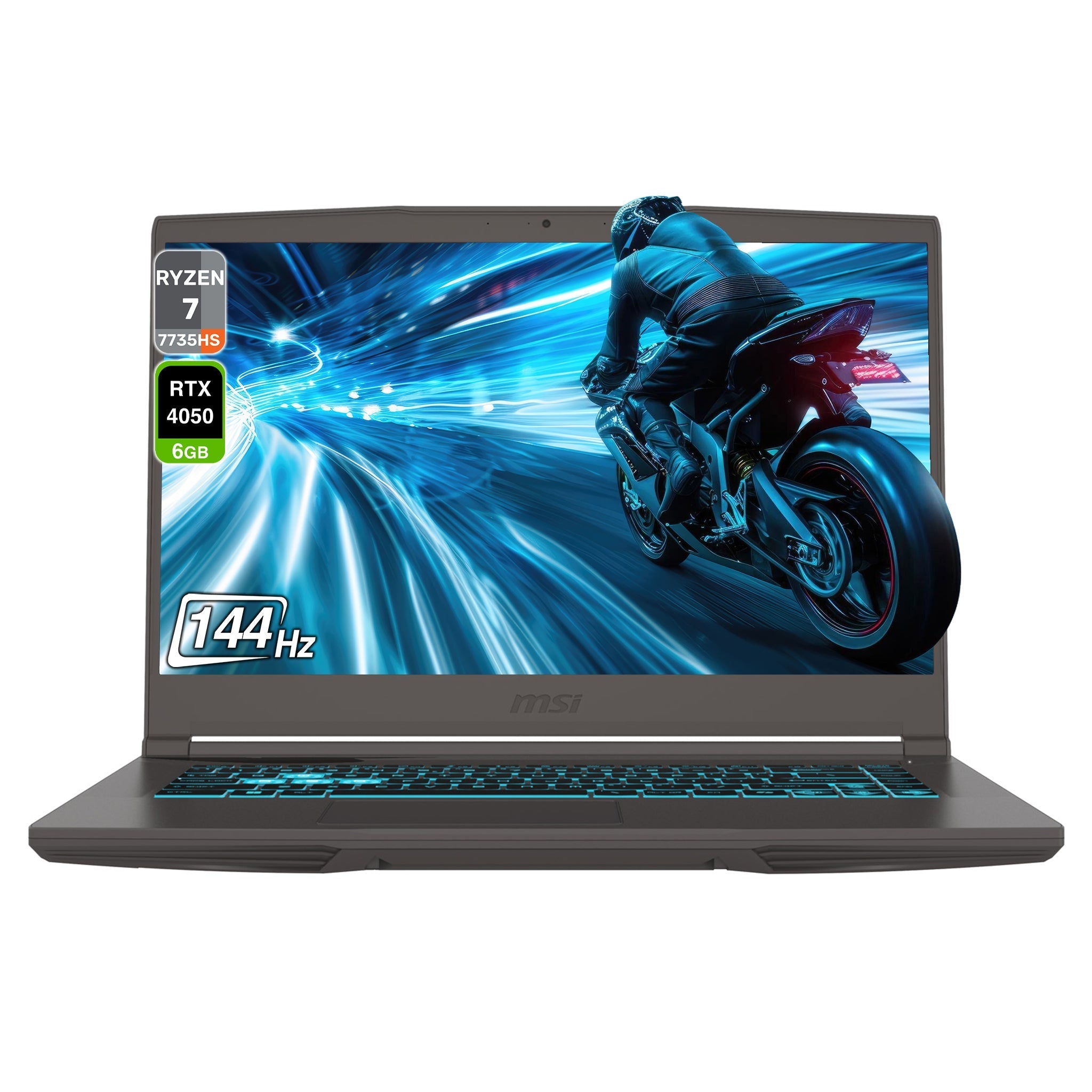 MSI Thin A15 Gaming Laptop – Ryzen 7 7735HS, RTX 4050, 15.6" FHD - Hubitx