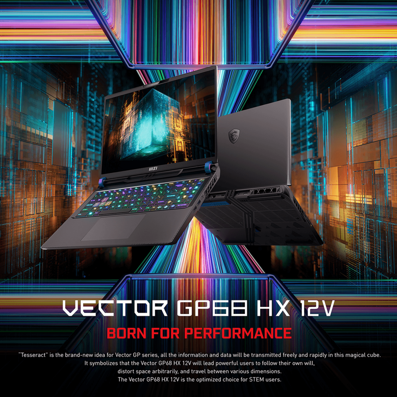 MSI Vector GP68HX Gaming Laptop – i9 - 12900H, RTX 4080 12GB, 16" FHD+ 144Hz - Hubitx