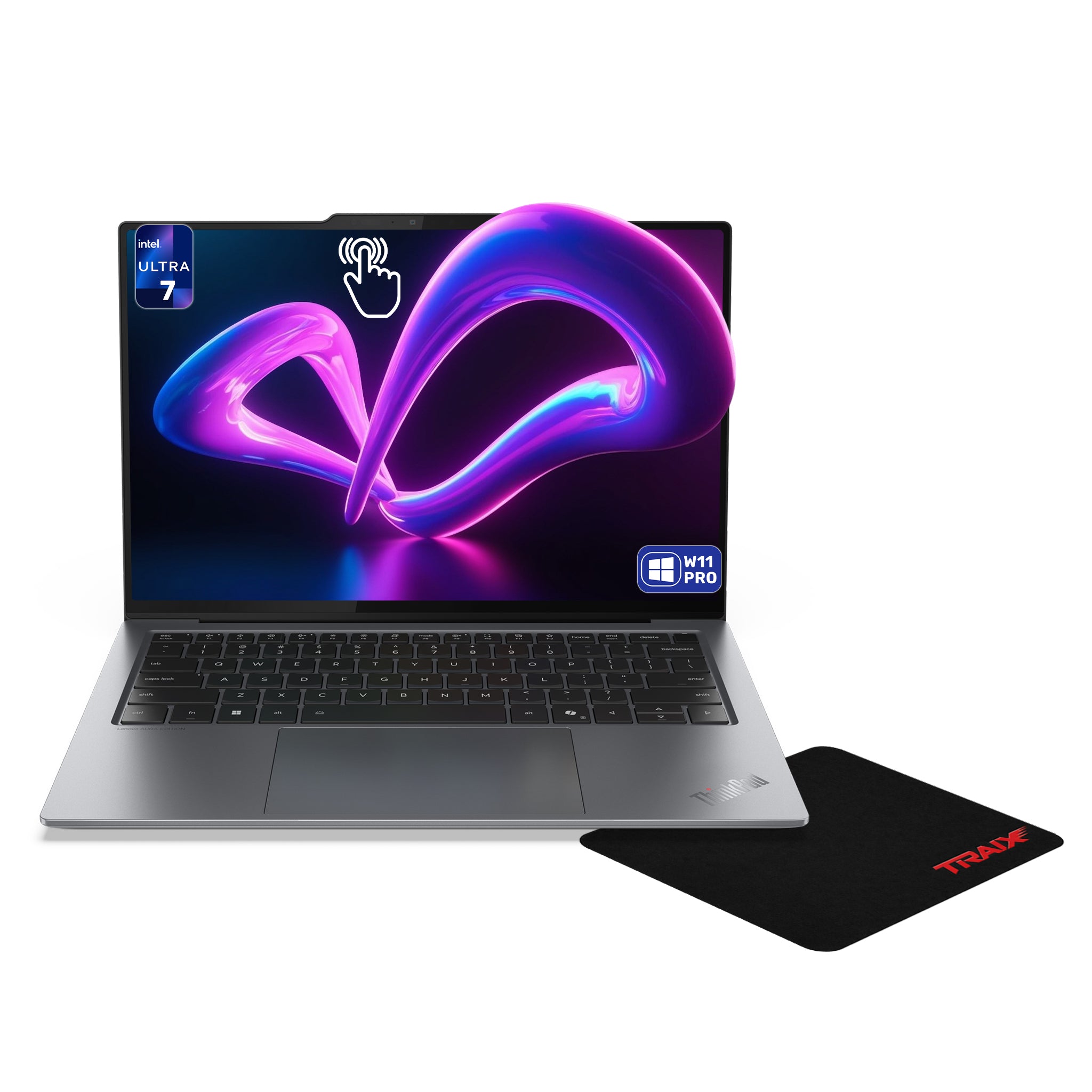 Lenovo ThinkPad X9-14 Aura Gen 1 Laptop, Intel Ultra 7 258V, 32 GB LPDDR5X RAM, 512 GB PCIe SSD, 14" 2.8K (2880x1800) Touchscreen, Backlit Keyboard, W11 Pro, Grey + Traix MousePad - Resim 1