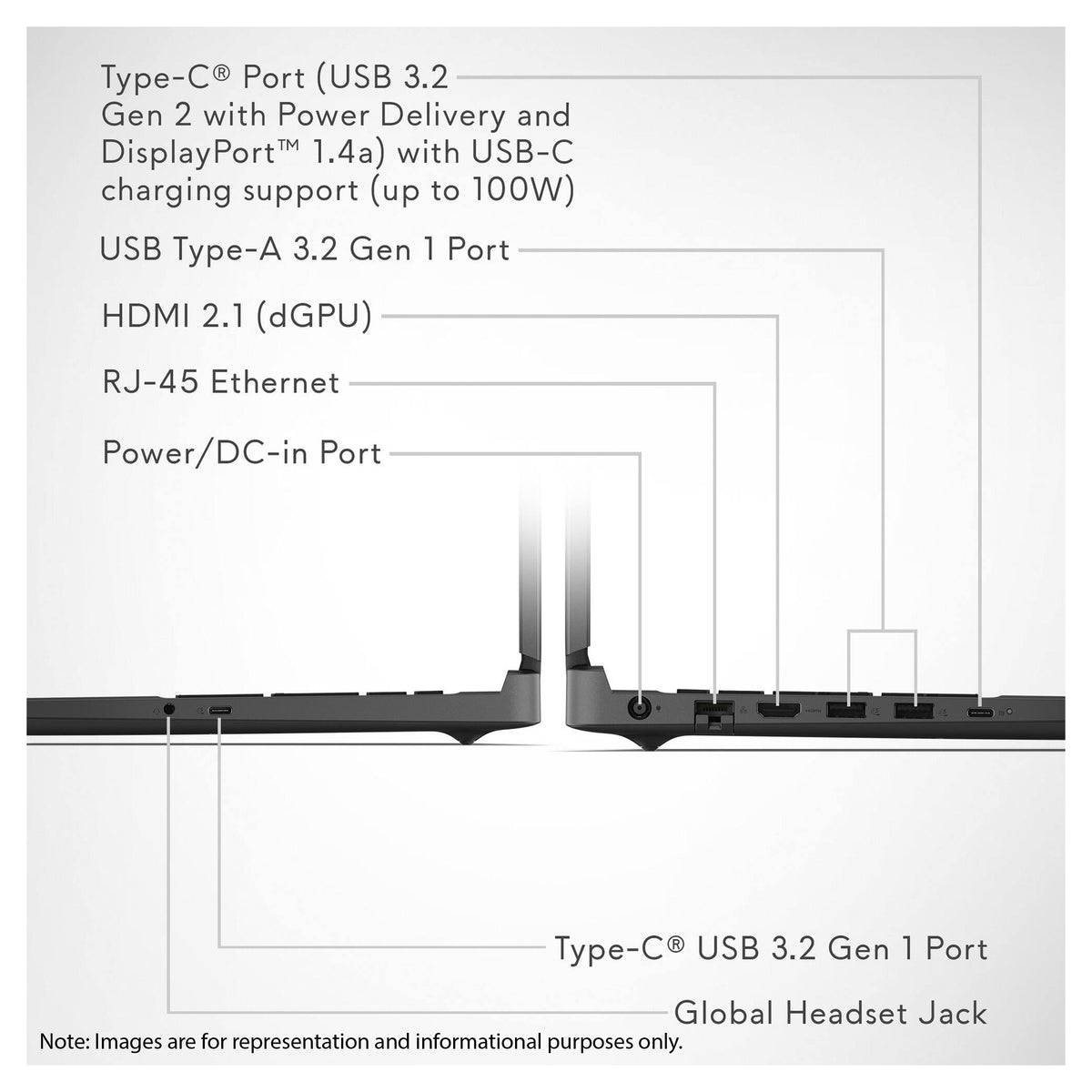 Alienware 15 Gaming Laptop, Intel 7-240H, 16 GB DDR5 RAM, 512 GB PCIe SSD, 15.3" WUXGA (1920x1200) 165Hz, Nvidia G-Force RTX 4050, White Backlit Keyboard, W11 Home, Black + Traix MousePad - Resim 4