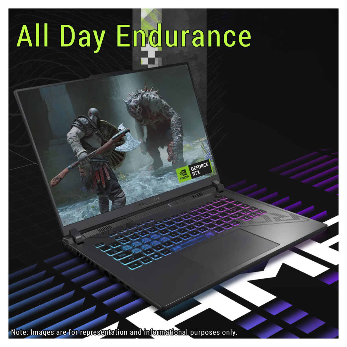 Asus ROG Strix G16 Gaming Laptop, AMD Ryzen 9 9955HX, 16 GB DDR5 RAM, 1 TB PCIe SSD, 16" 2.5K (2560x1600) 300Hz, NVIDIA G-Force RTX 5070, Backlit Keyboard, W11 Home, Eclipse Gray + Traix MousePad - Resim 4