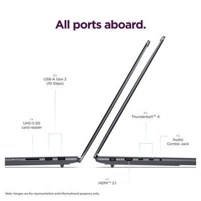 Lenovo Pro 9i  Laptop, Intel Ultra 9-386H, 32 GB LPDDR5X RAM, 1 TB PCIe SSD, 16" 3.2K (2560x1660) OLED Touchscreen, Nvidia G-Force RTX 5060, Backlit Keyboard, W11 Home, Gray, Pen Gen 2+Traix MousePad - Resim 5