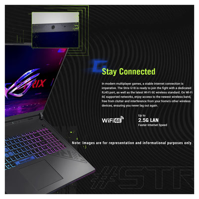 ASUS ROG Strix G18 Gaming, i9-14900HX, 18” WQXGA, RTX4070, W11Pro (Used-Like New)