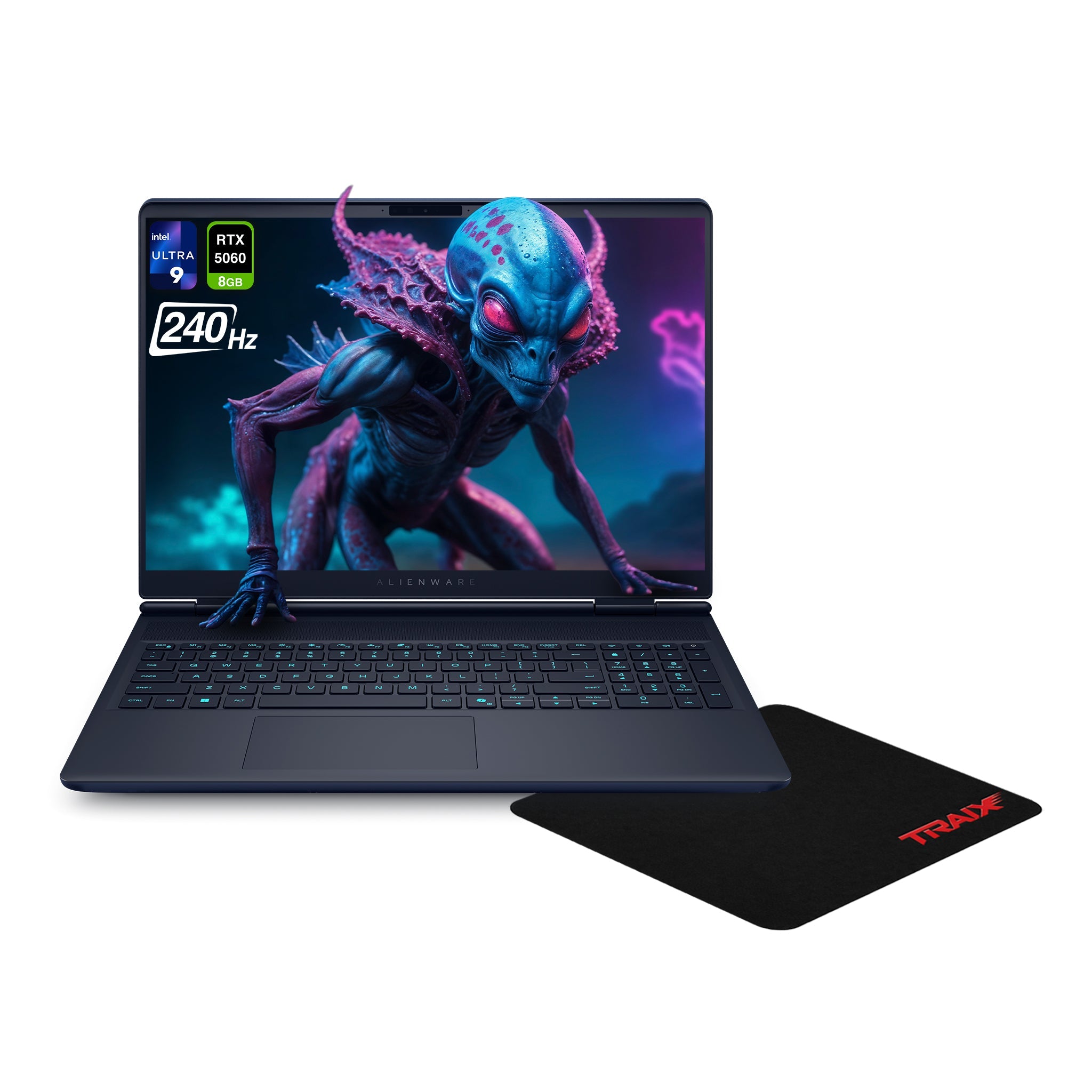 Alienware 16X Aurora Gaming Laptop, Ultra 9 - 275HX, 16'' WQXGA, RTX 5060 + Traix Mousepad - Hubitx