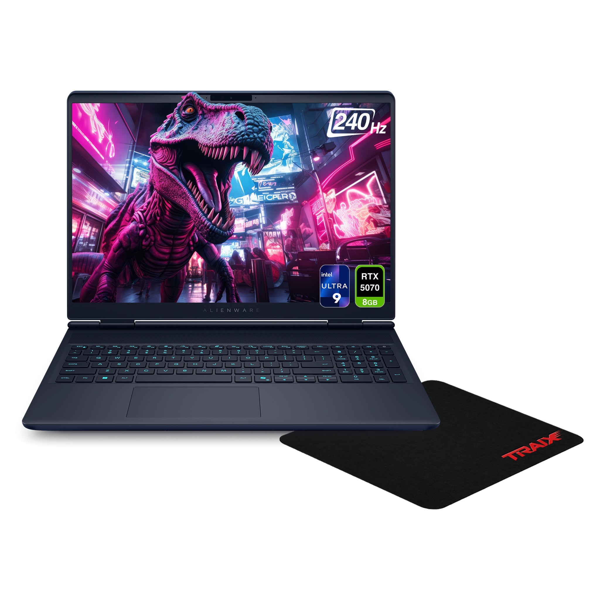 Alienware 16X Aurora Gaming Laptop, Ultra 9 290HX, 16" 3K, RTX 5070 + Traix MousePad - Hubitx