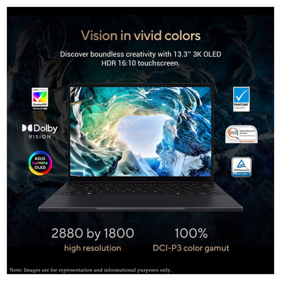 Asus ProArt PX13 Copilot+ Laptop, Ryzen AI 9 HX - 370, 13.3'' 3K (2880x1800) OLED Touchscreen, RTX 4050, Backlit Keyboard - Hubitx