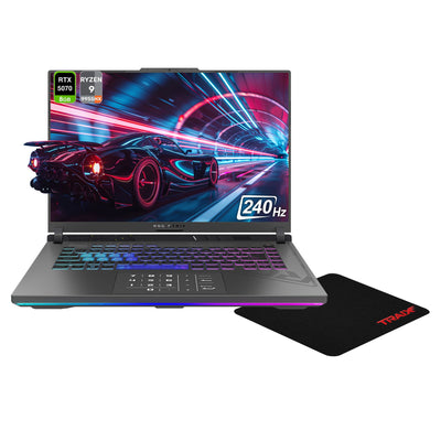 Asus ROG Strix G16 Gaming Laptop, AMD Ryzen 9 9955HX, 16" WUXGA (1920x1200) G-Force RTX 5070, W11 Home, Gray+Traix Mouspad - Hubitx