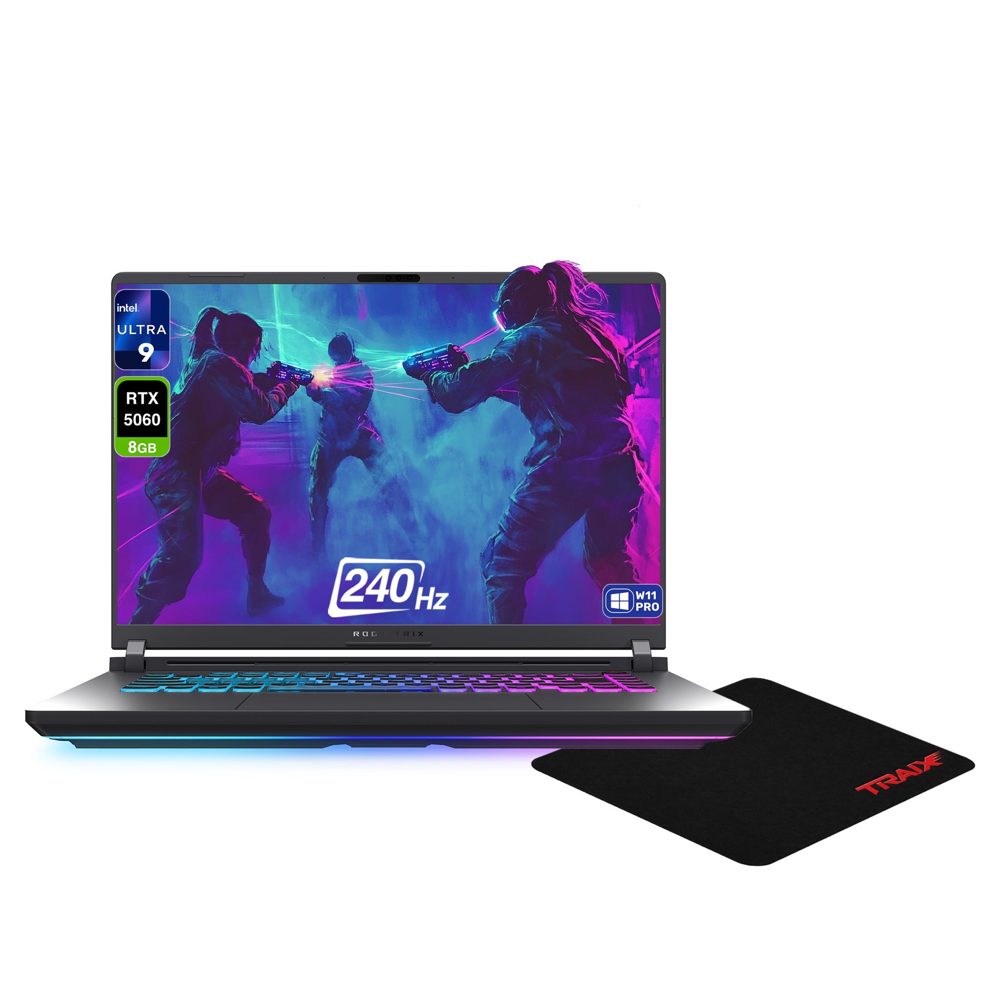 ASUS ROG Strix G16 Gaming Laptop, Ultra 9 - 275HX, 16" 2.5K 240Hz, RTX 5060 + Traix Mousepad - Hubitx