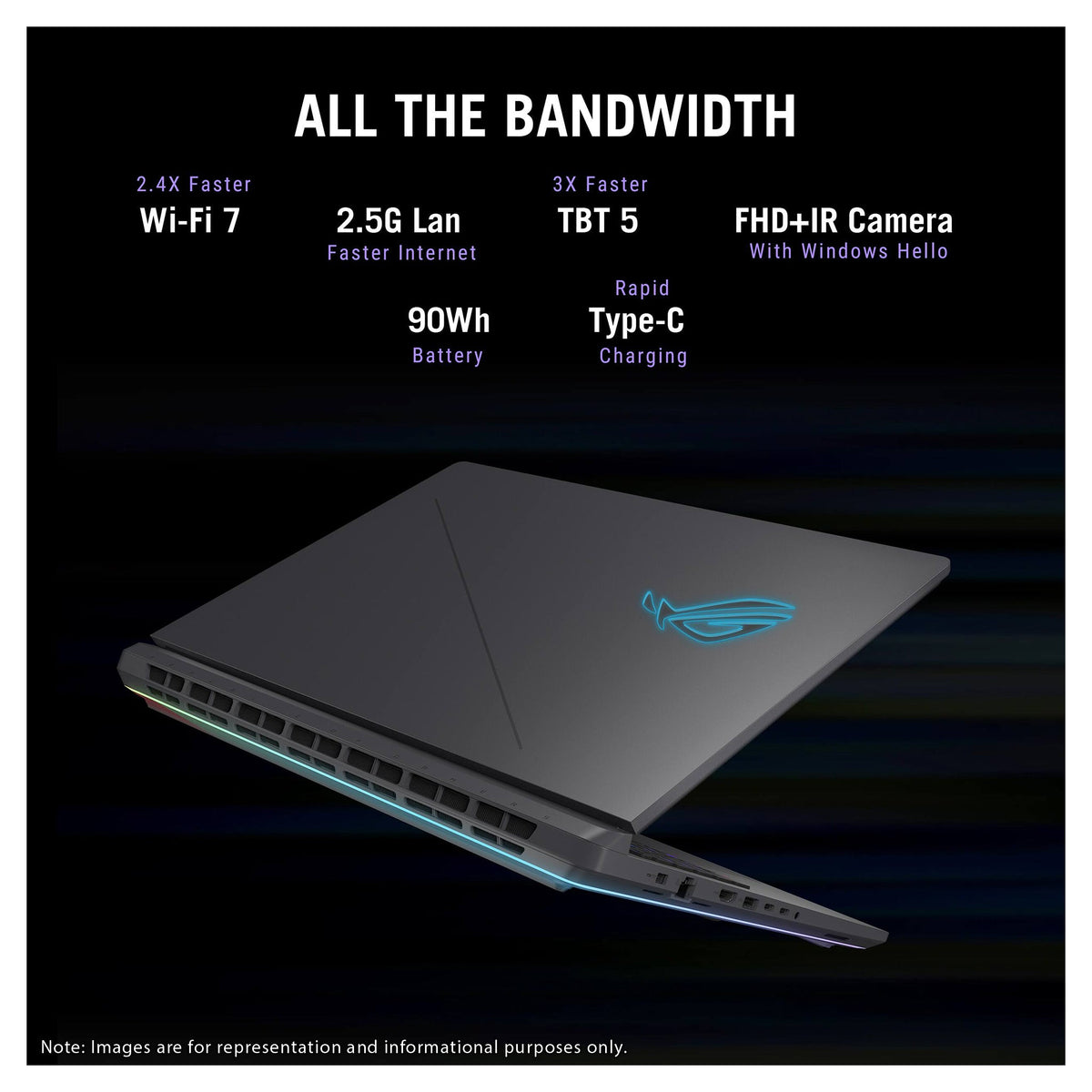 Asus ROG Strix G18 Gaming Laptop, Intel i9-14900HX, 18” FHD+ (2560x1600), RTX 5070, W11 Home - Hubitx