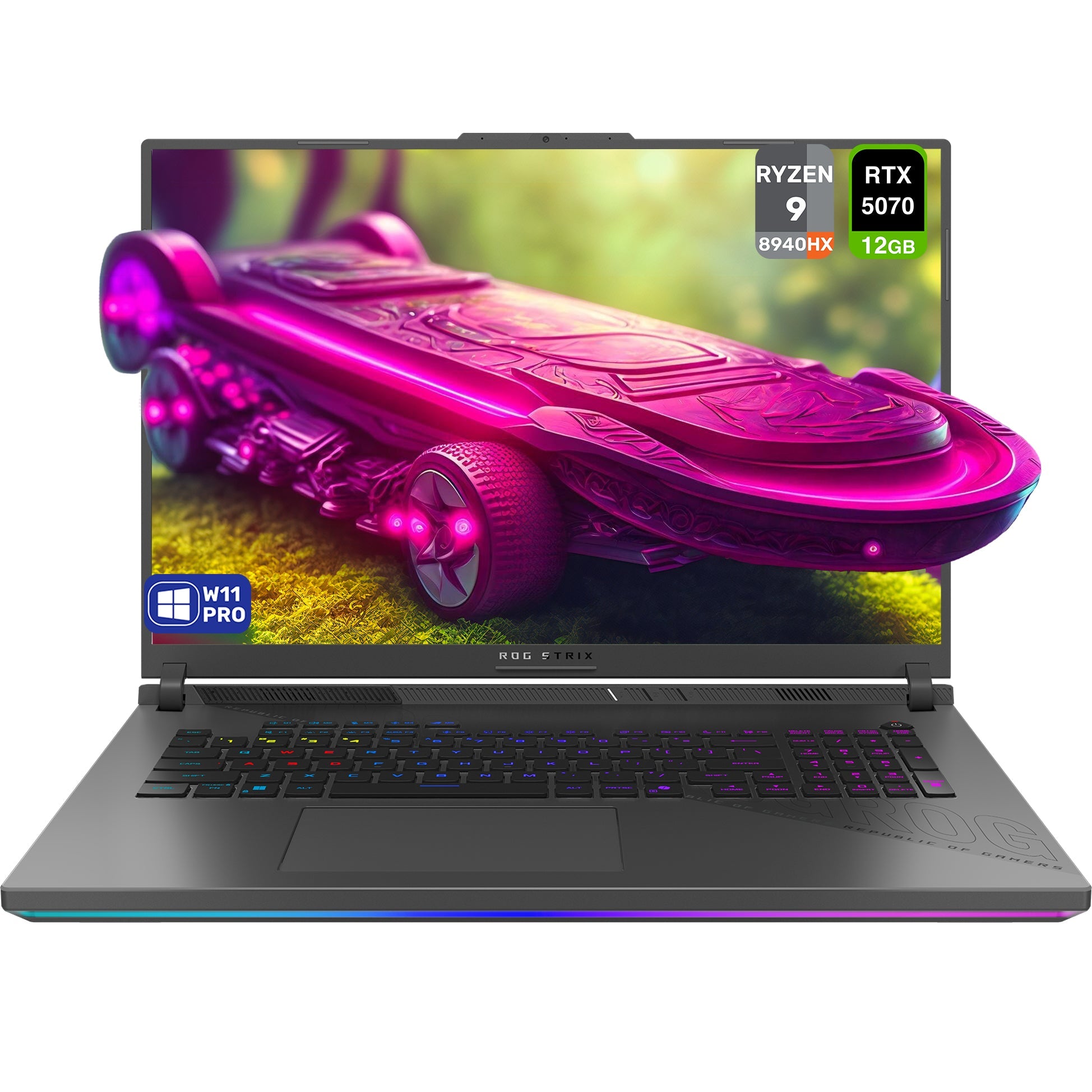 ASUS ROG Strix G18 Gaming Laptop – Ryzen 9 8940HX, RTX 5070, 18" 2.5K 240Hz (Used - Good) - Hubitx