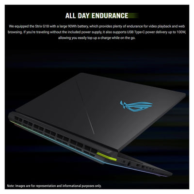 ASUS ROG Strix G18 Gaming Laptop, Ultra 9 - 275HX, 18" 2.5K (2560x1600), RTX 5060 - Hubitx