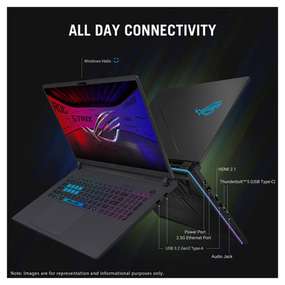 Asus ROG Strix G18 Gaming Laptop, Ultra 9-275HX, 18" 2.5K, RTX 5080,Traix MousePad - Hubitx