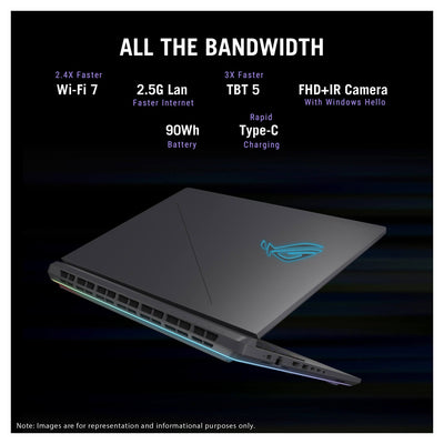 Asus ROG Strix G18 Gaming Laptop, Ultra 9-275HX, 18" 2.5K, RTX 5080,Traix MousePad - Hubitx