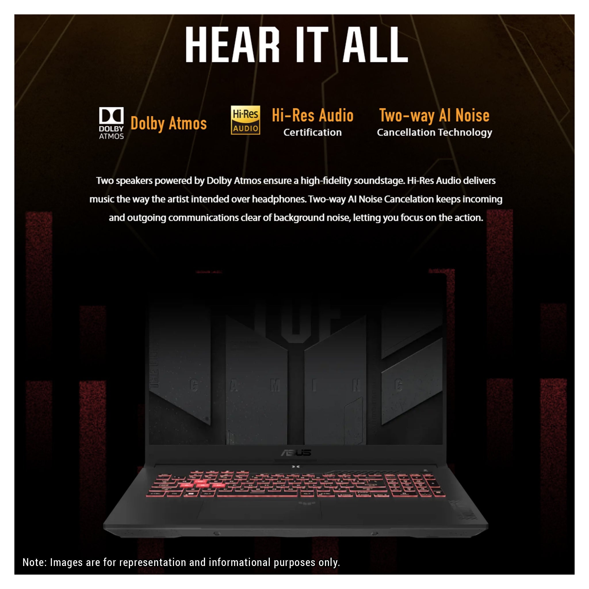 ASUS TUF A17 – Ryzen 7 7735HS, RTX 4060, 17.3" FHD 144Hz (Used - Very Good) - Hubitx